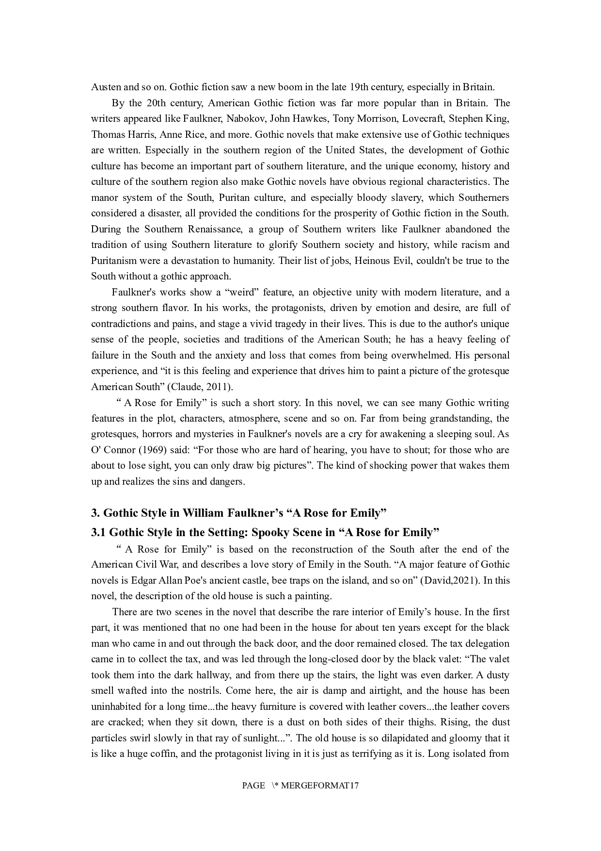 福克纳短篇小说《献给艾米莉的玫瑰》的哥特式风格-8705字.docx 第5页