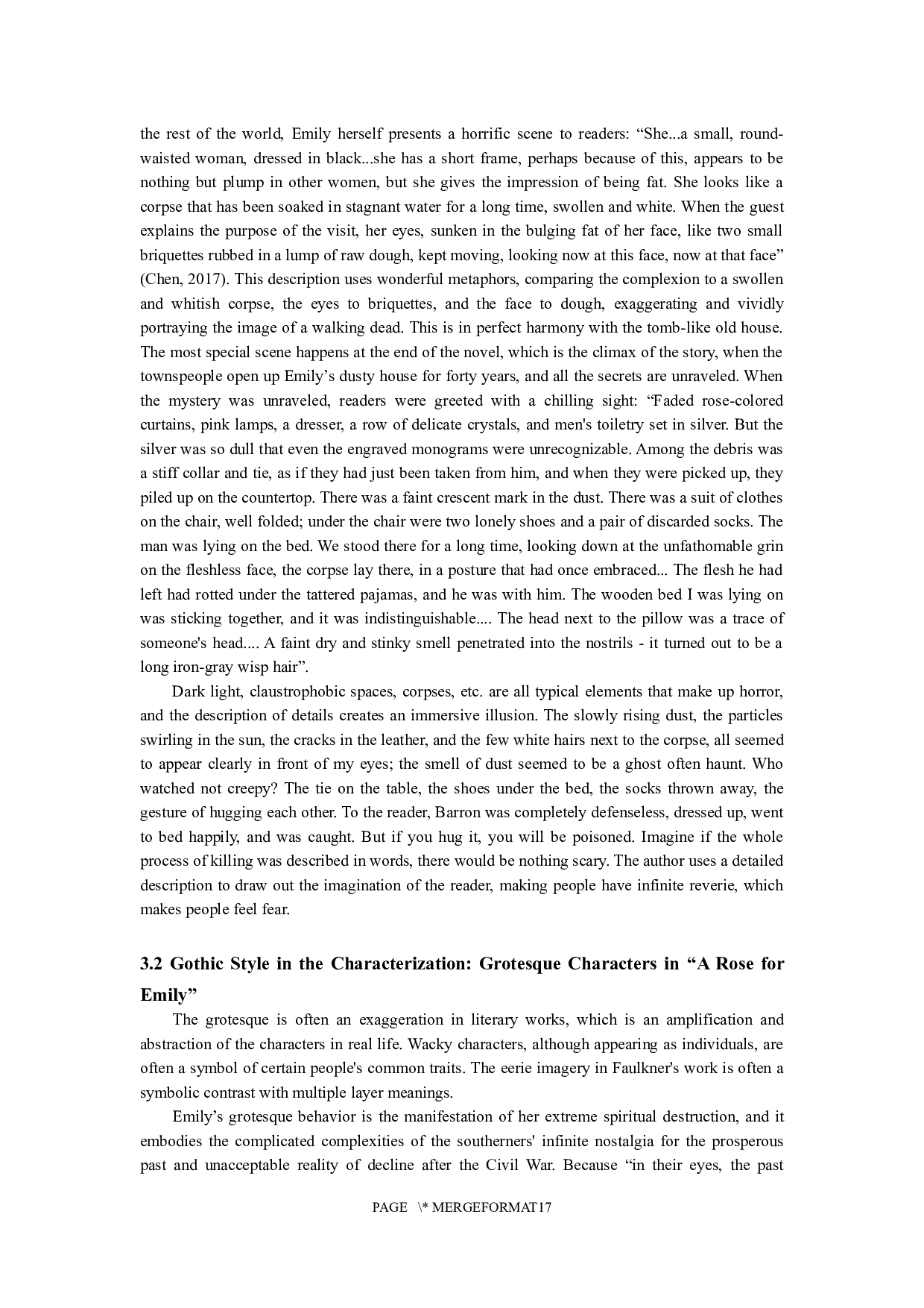 福克纳短篇小说《献给艾米莉的玫瑰》的哥特式风格-8705字.docx 第6页