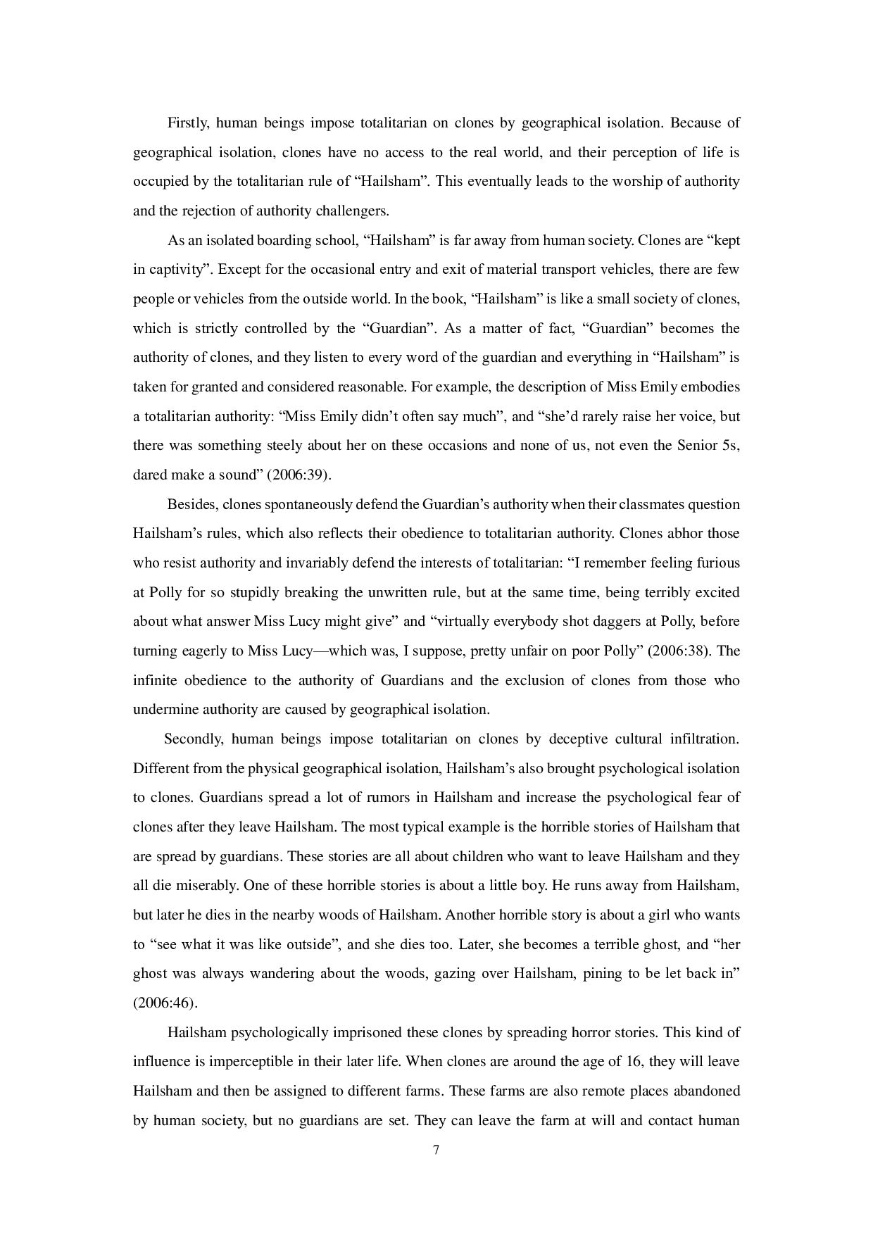 别让我走中反乌托邦主题解读-7350字.pdf 第10页