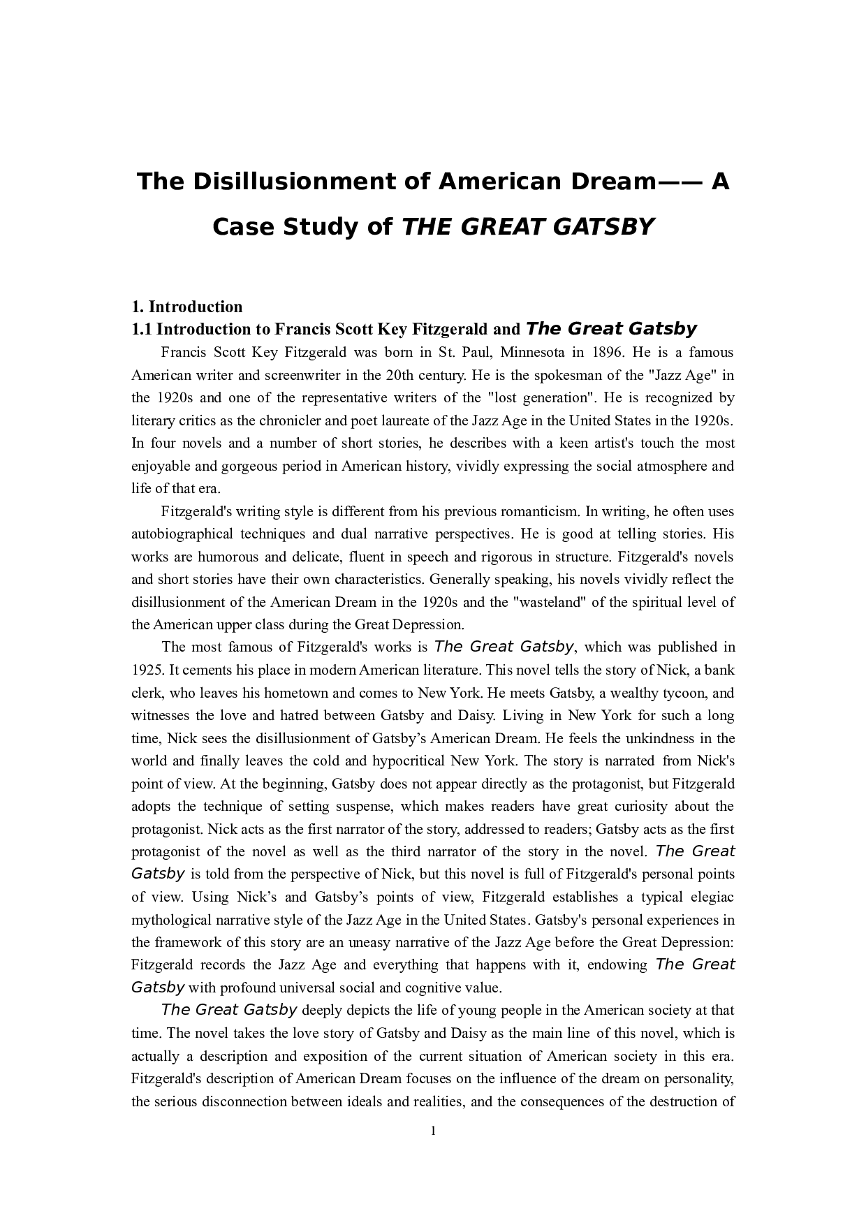 美国梦幻灭的解读&mdash;&mdash;以《了不起的盖茨比》为例-7244字.docx 第5页