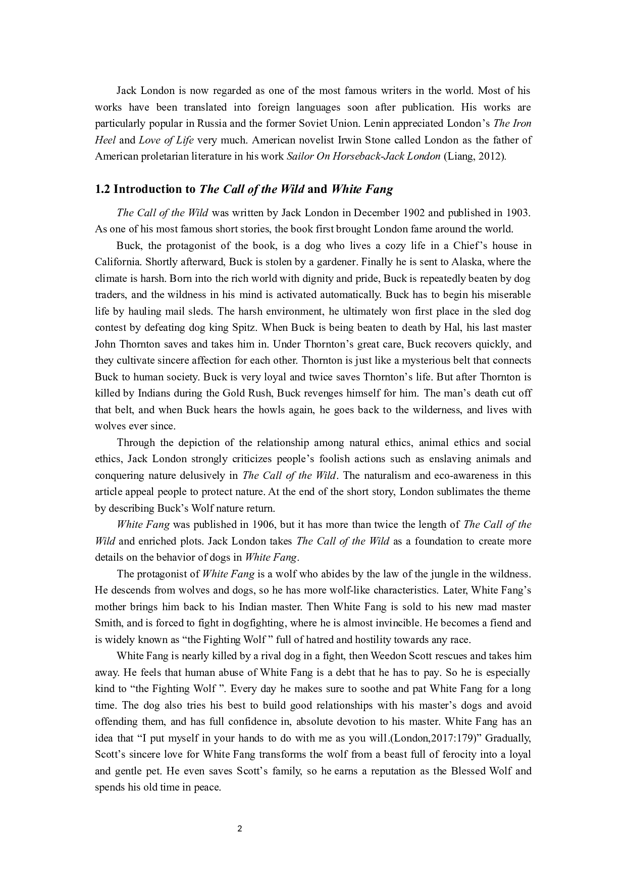 从生态批评角度分析杰克&middot;伦敦的《野性的呼唤》和《白牙》-7400字.docx 第5页