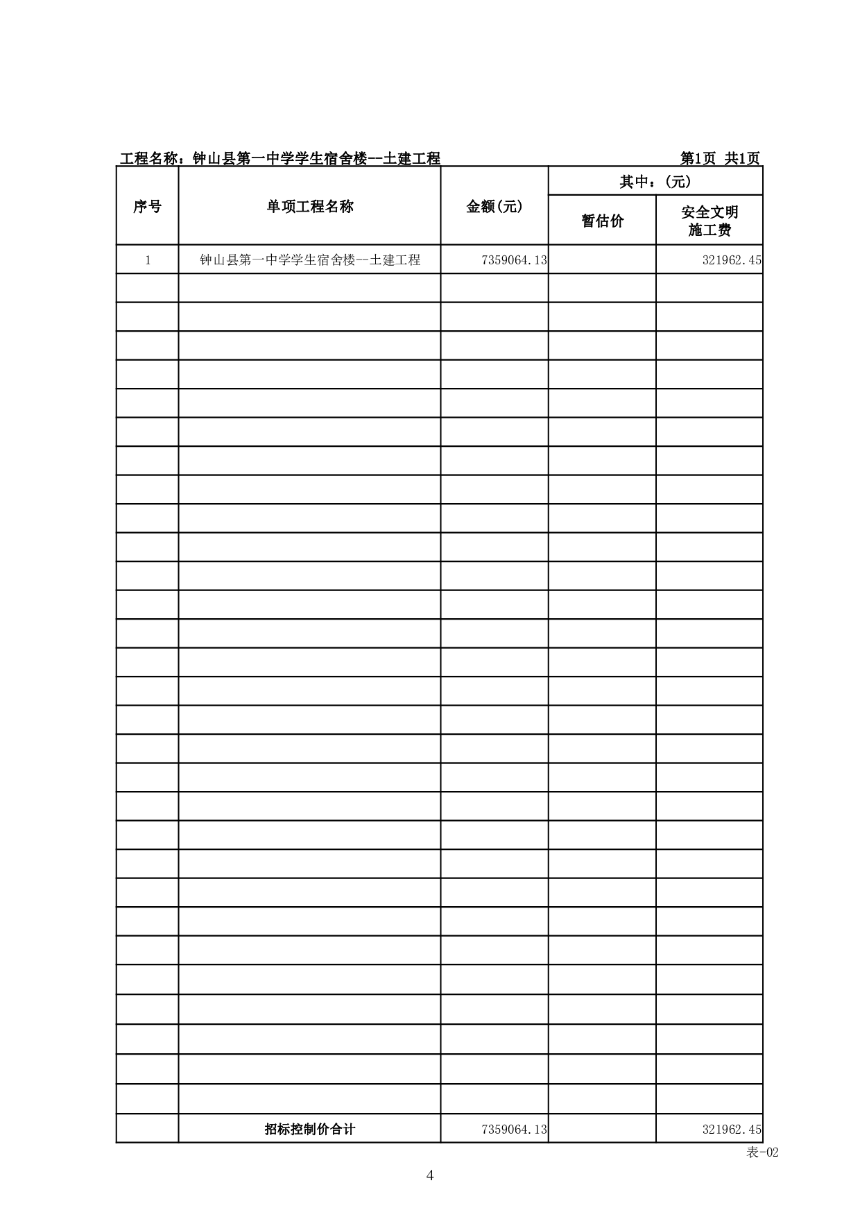 钟山县第一中学学生宿舍楼工程施工图预算-25789字.pdf 第7页