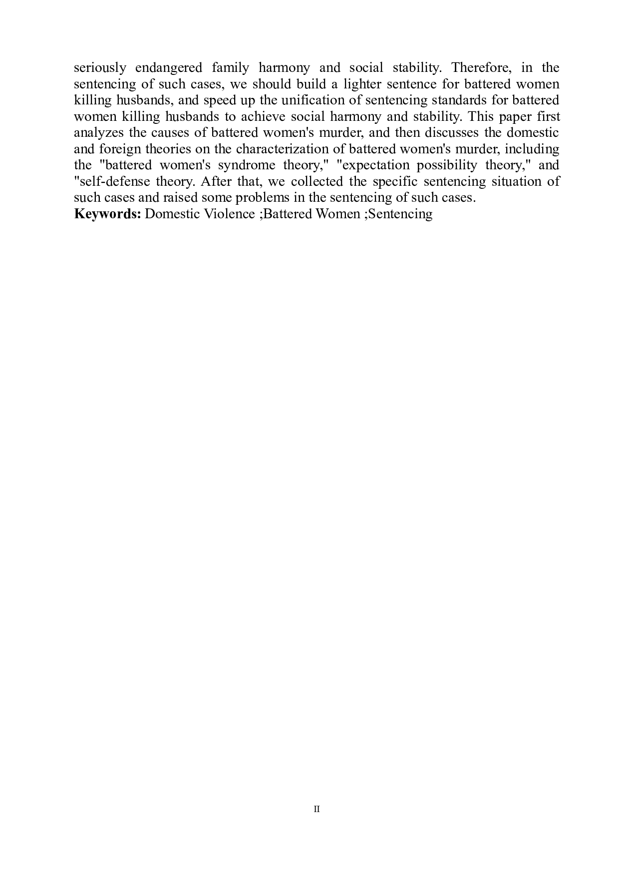 论家暴中受虐妇女杀夫行为的量刑问题-9270字.doc 第4页