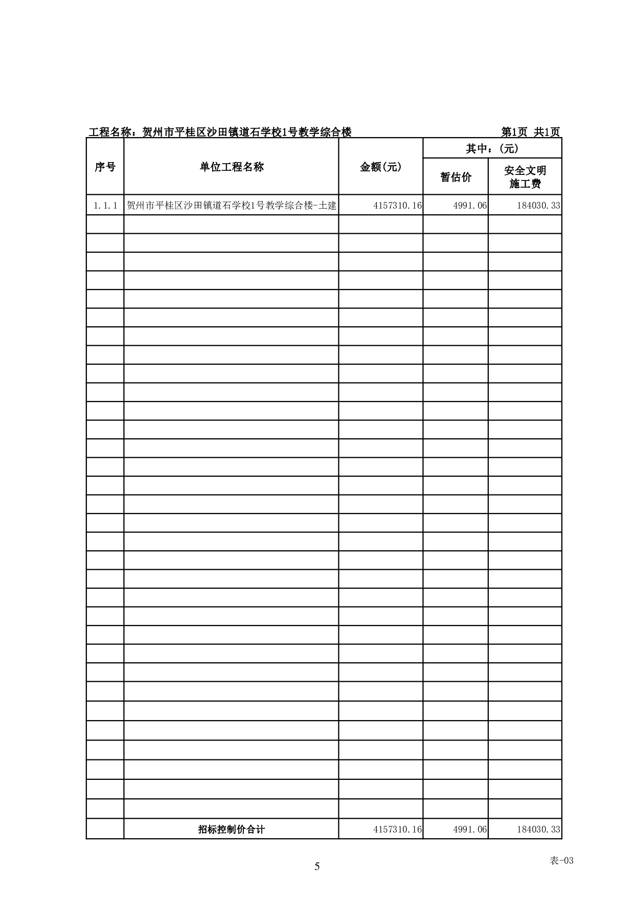 贺州市平桂区沙田镇道石学校1号教学综合楼工程施工图预算-26488字.pdf 第8页