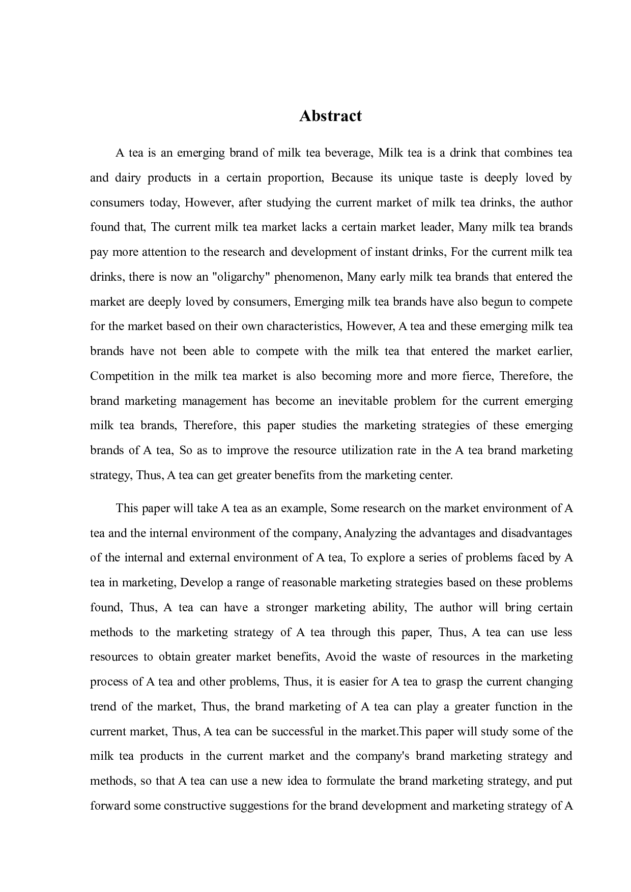 A茶品牌营销策略研究-19278字.pdf 第3页