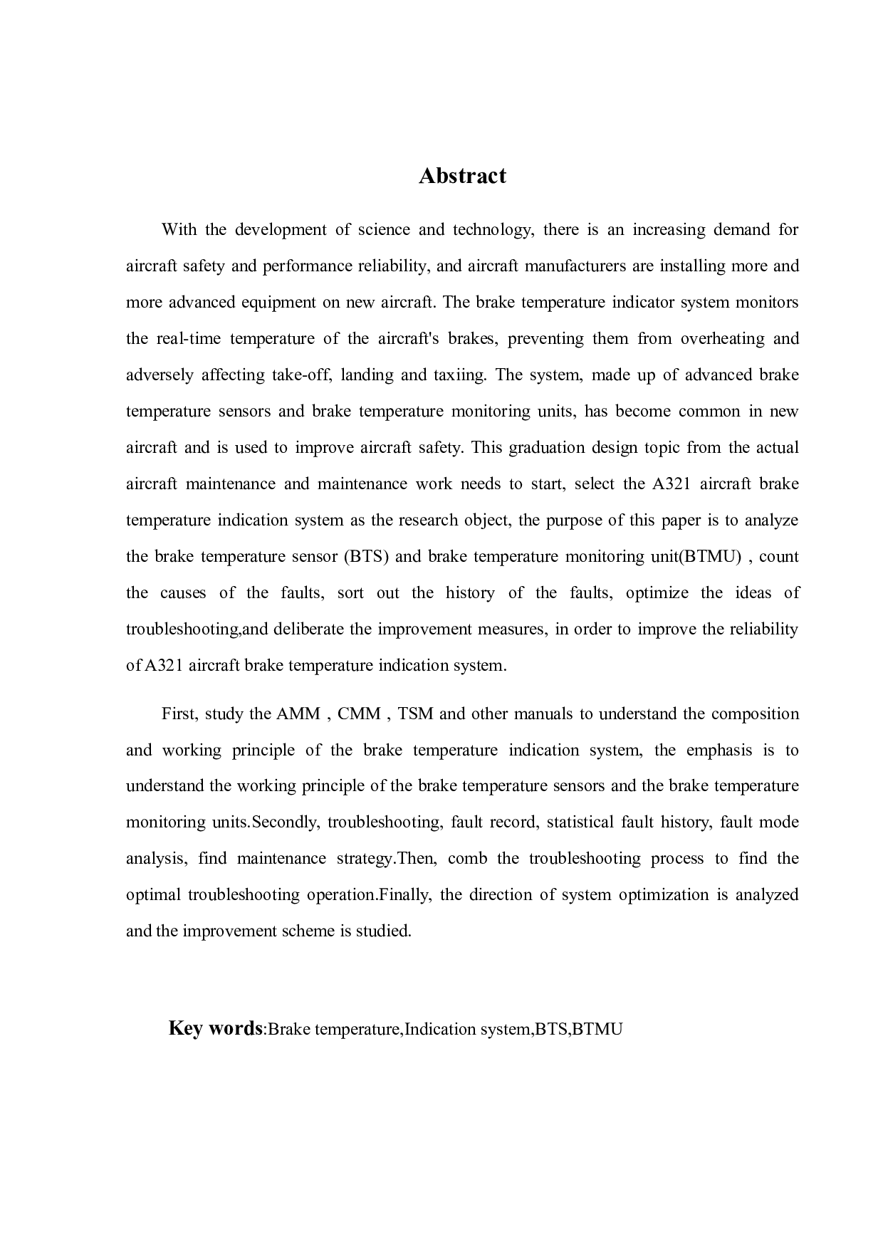 A321刹车温度指示系统故障分析以及维修改进研究-17561字.pdf 第3页