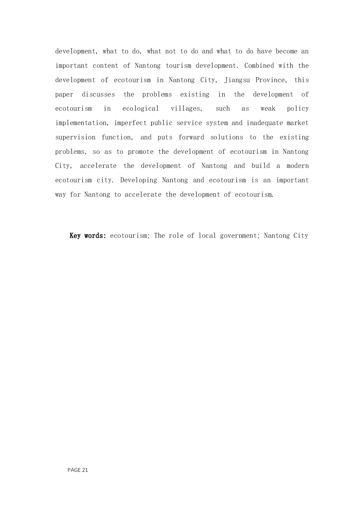 生态旅游发展中地方政府作用研究&mdash;&mdash;以江苏省南通市为例-11239字.docx 第2页