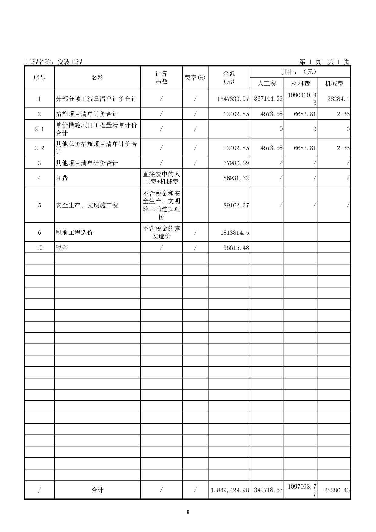 馆陶县职业技术教育中心迁建项目1#学生宿舍招标控制价-65857字.pdf 第6页