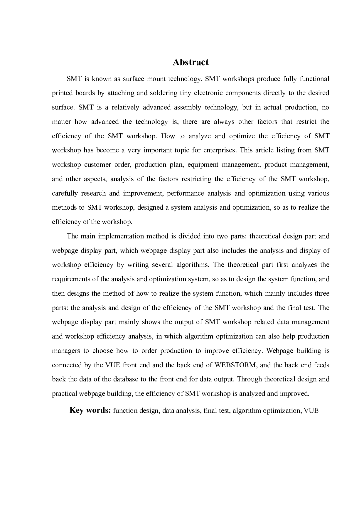 SMT车间效能分析与优化系统设计与开发-27533字.pdf 第1页