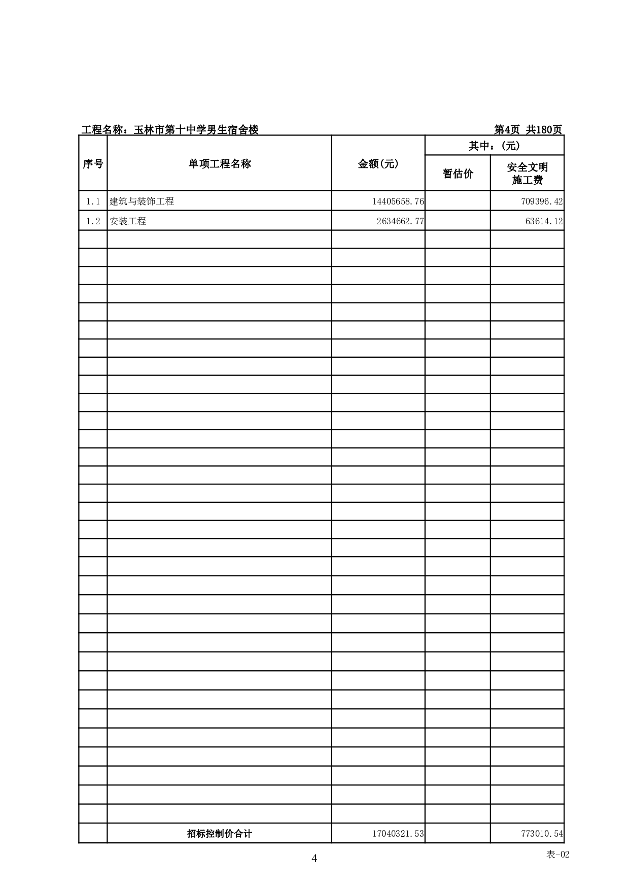 玉林市第十中学男生宿舍楼施工图预算-73968字.pdf 第8页