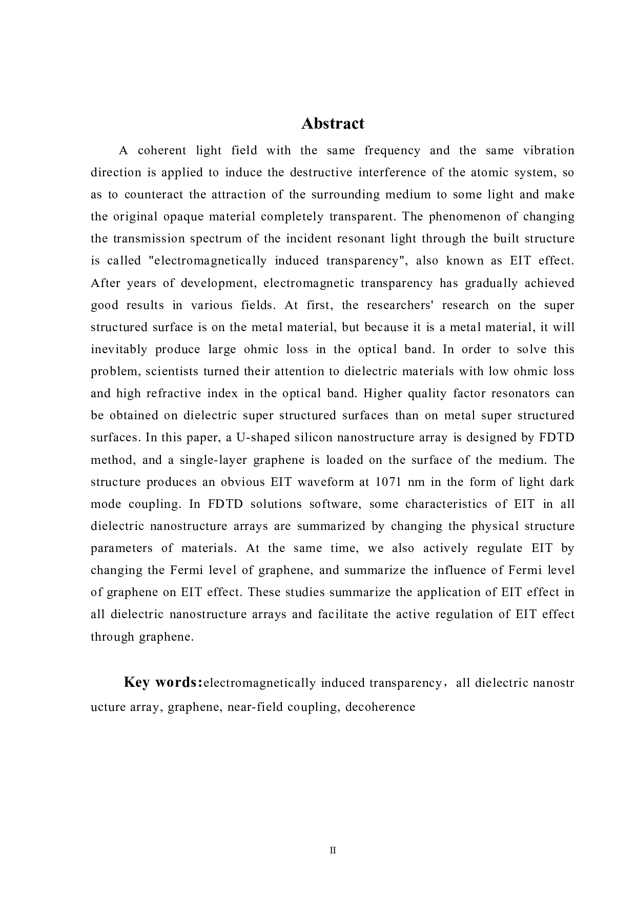 全电介质纳米结构阵列中电磁诱导透明特性研究-20336字.pdf 第3页