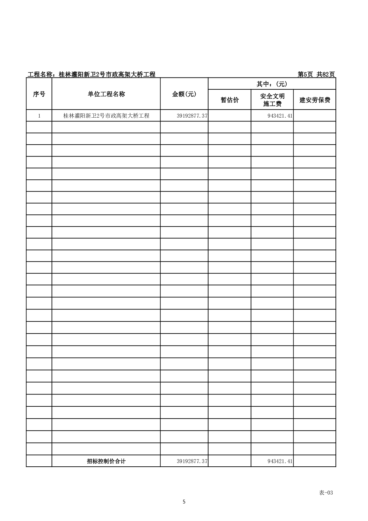桂林灌阳新卫 2 号市政高架大桥工程施工图预算-28308字.pdf 第8页