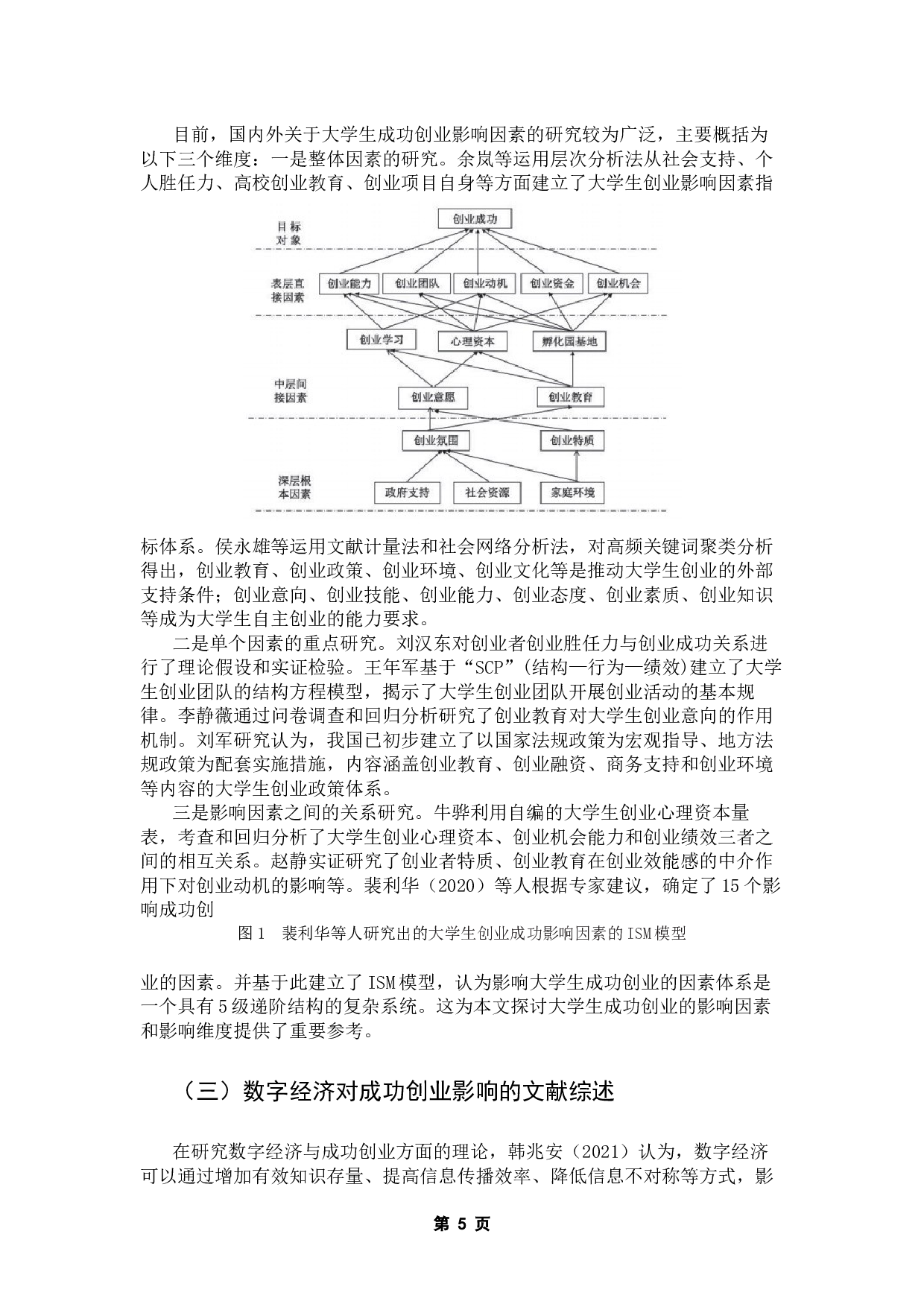 数字经济背景下大学生成功创业影响因素研究-13780字.docx 第8页