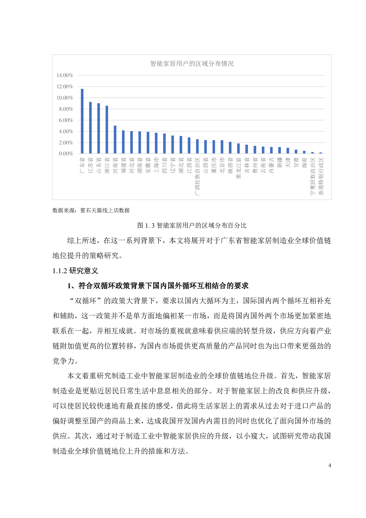 &ldquo;双循环&rdquo;下广东智能家居制造业全球价值链地位提升策略研究-22397字.pdf 第9页