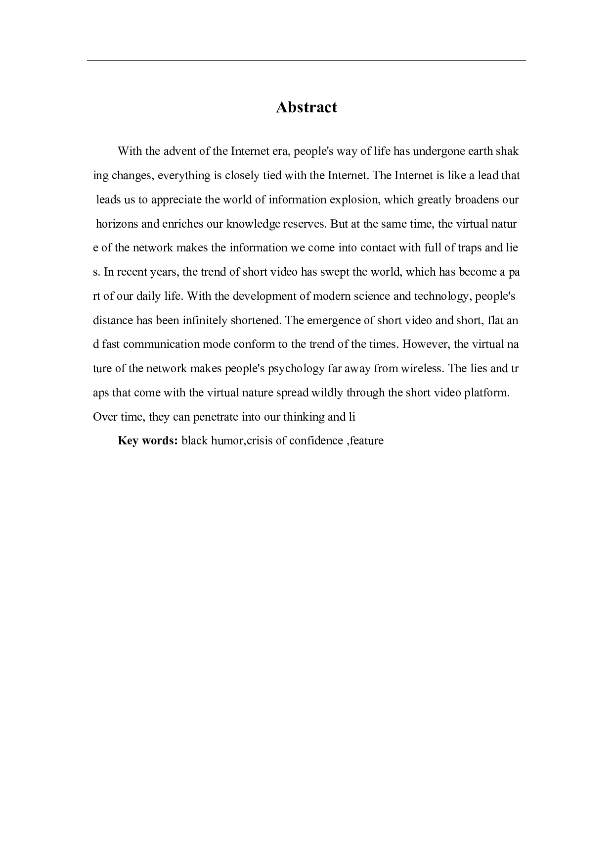 毕业设计《黑色幽默》-4488字.pdf 第1页