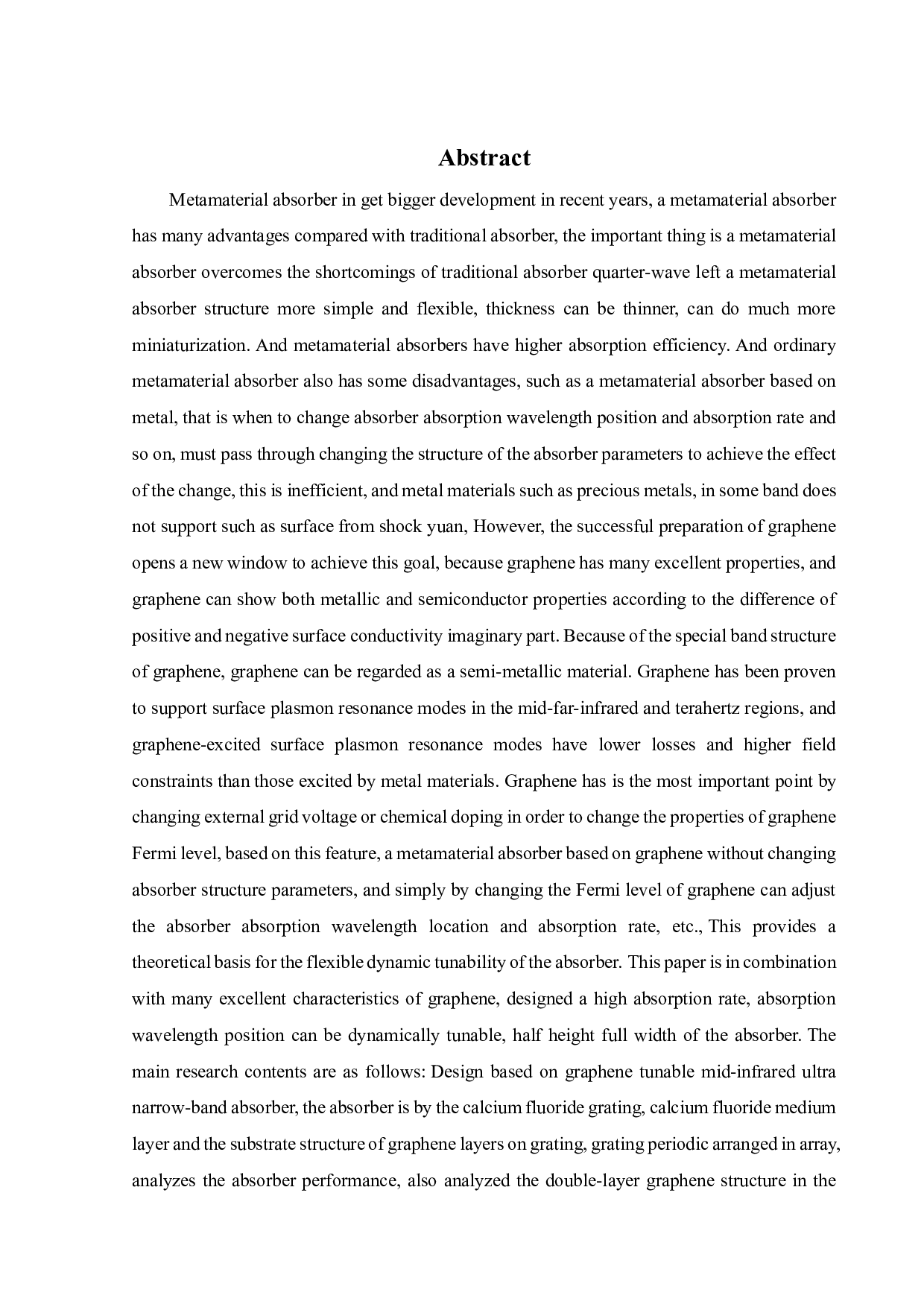 基于二维材料石墨烯的可调中红外超窄带吸收器-24494字.pdf 第4页