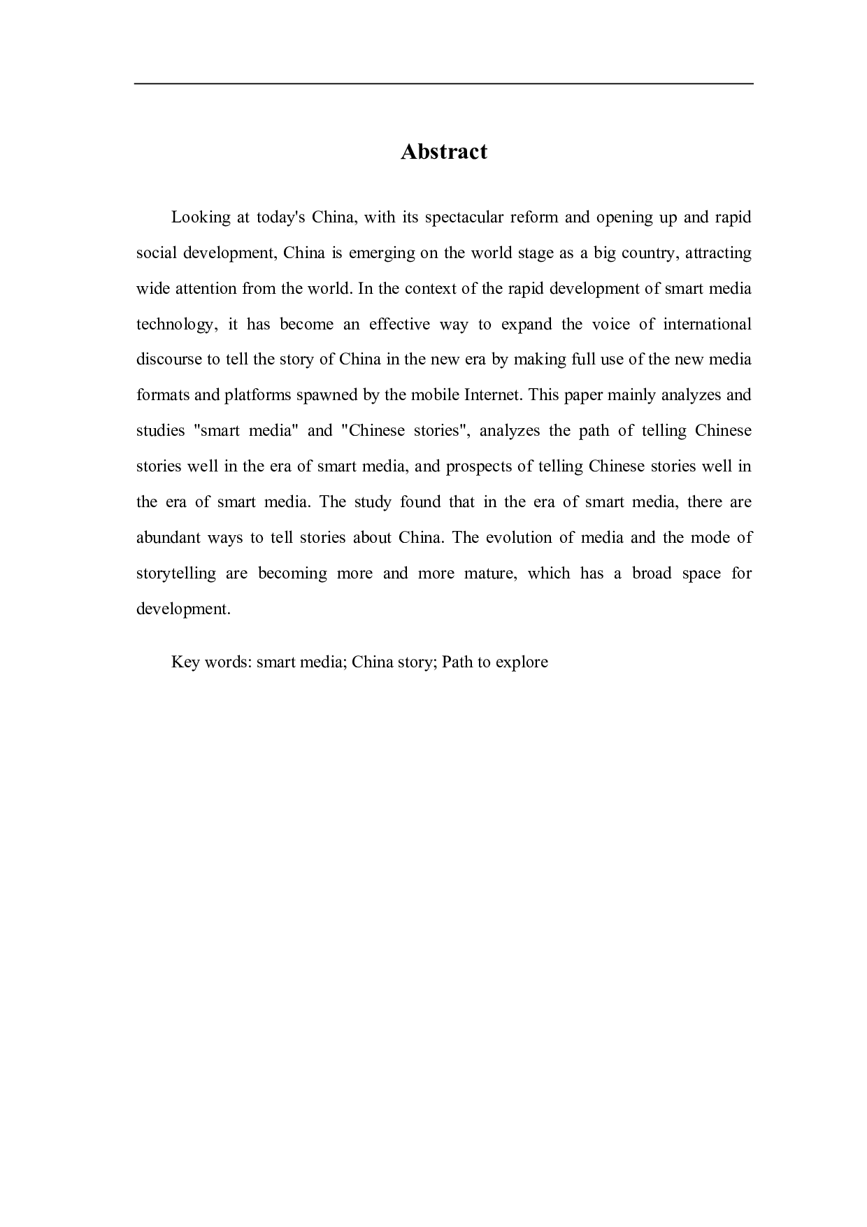 智媒时代下主流媒体讲好中国故事的路径探析-8730字.pdf 第1页