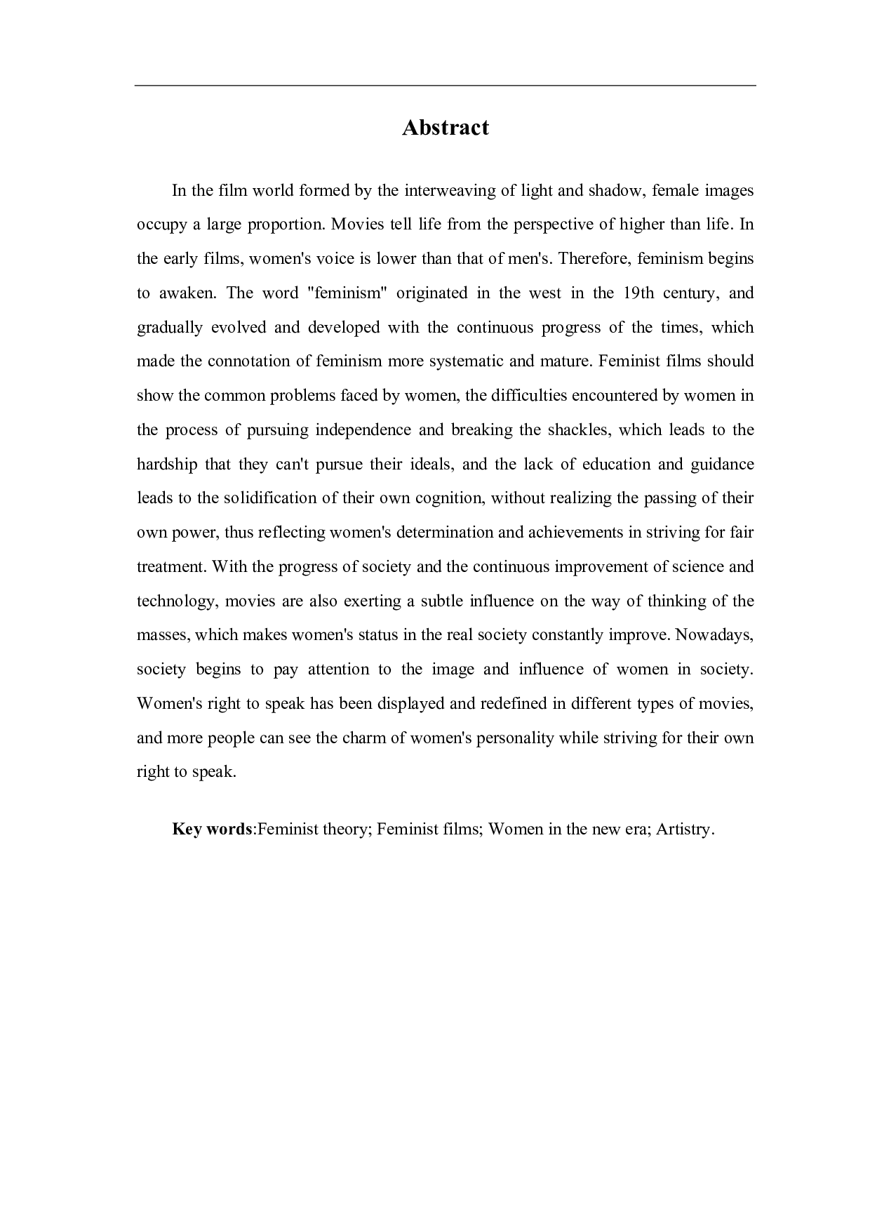 女性主义电影的艺术性研究-10123字.pdf 第1页