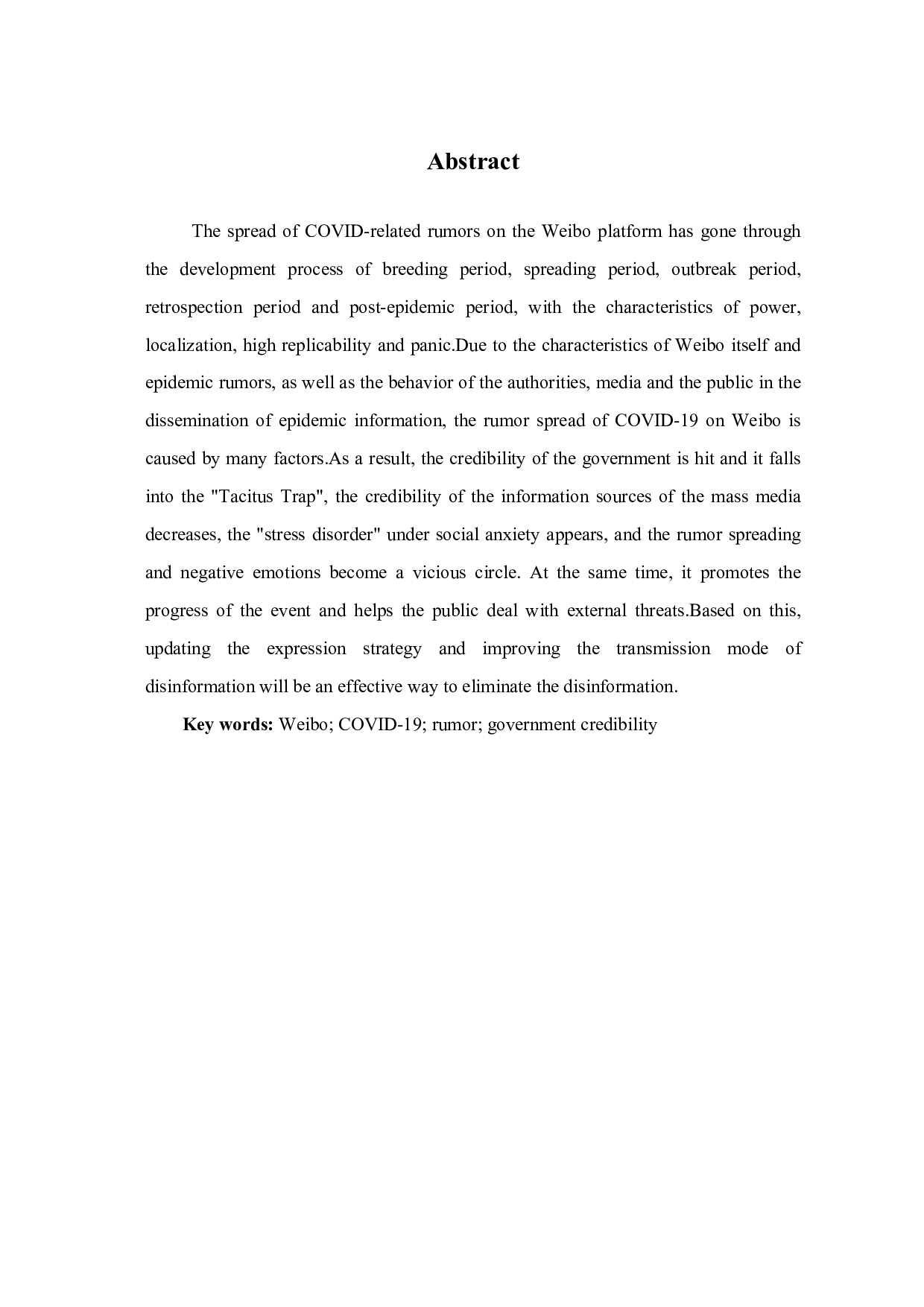 基于微博平台的新冠疫情谣言分析-9768字.pdf 第2页