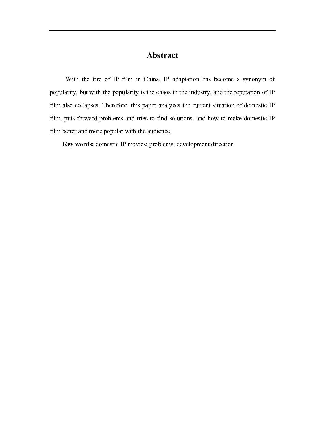 在IP热潮下国产电影发展的困境与思考-7381字.pdf 第1页