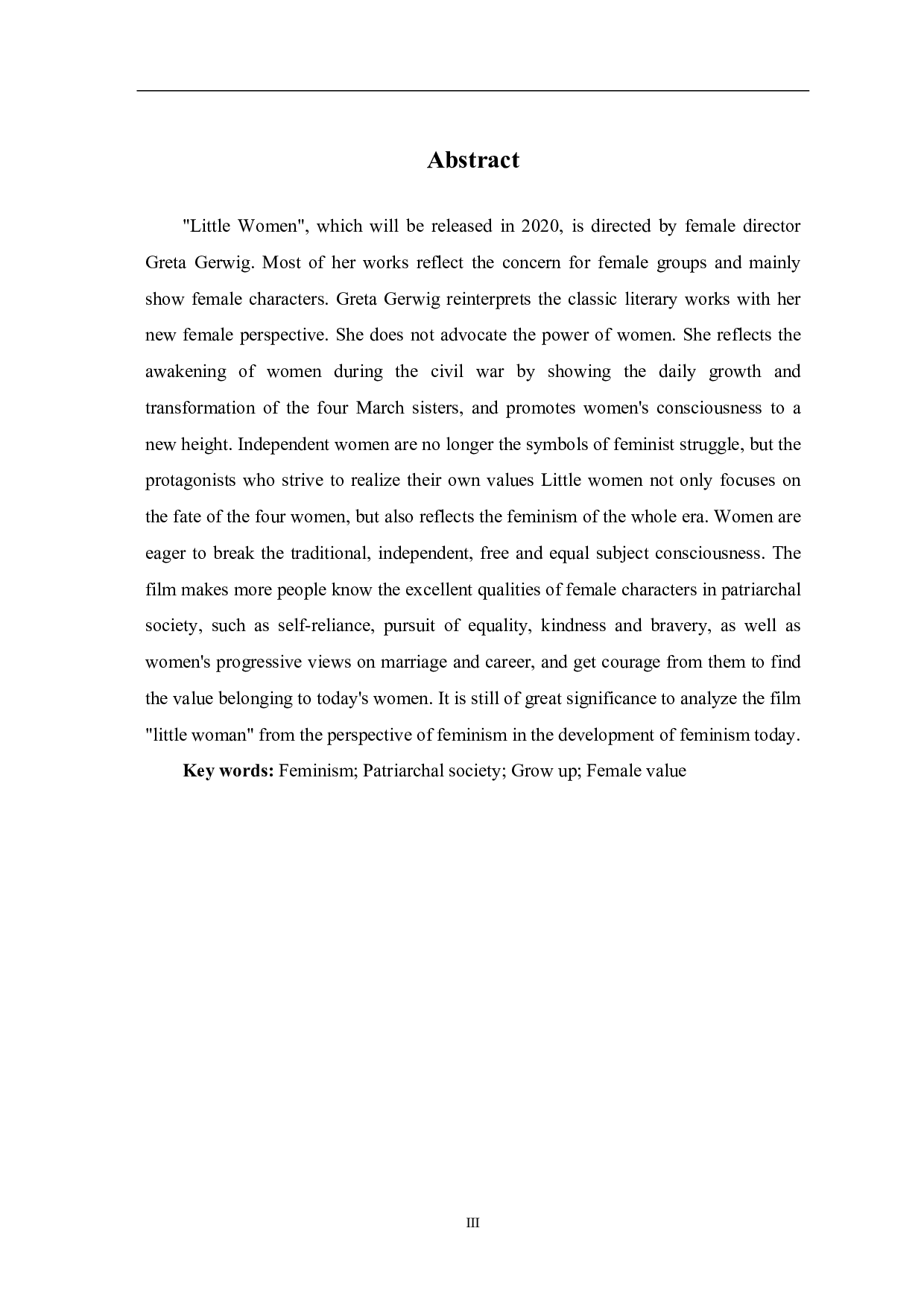 从女性主义视角分析电影《小妇人》-7566字.pdf 第1页