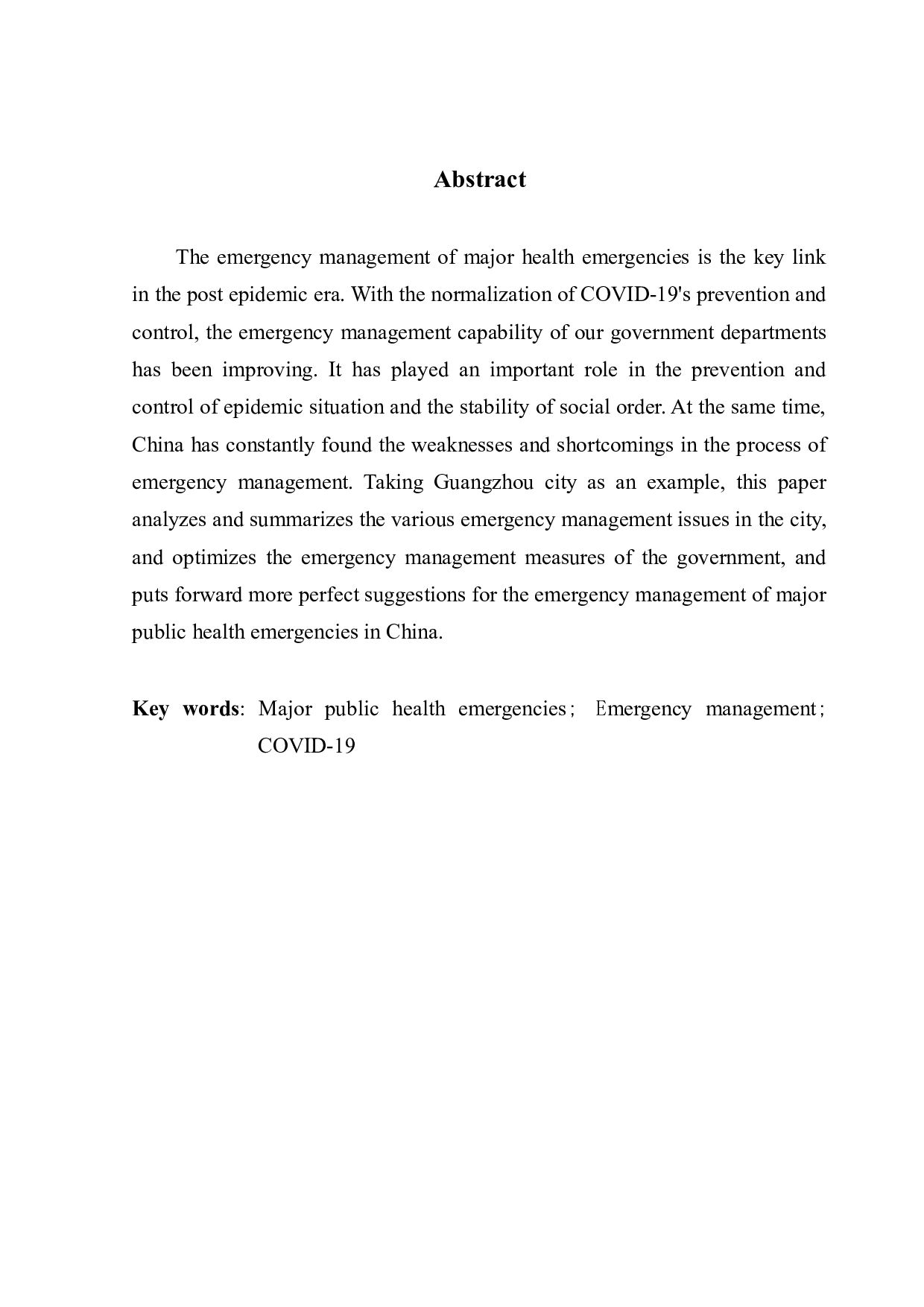 突发重大公共卫生事件背景下的政府应急管理研究&mdash;&mdash;以新冠疫情下的广州市为例-10594字.docx 第2页