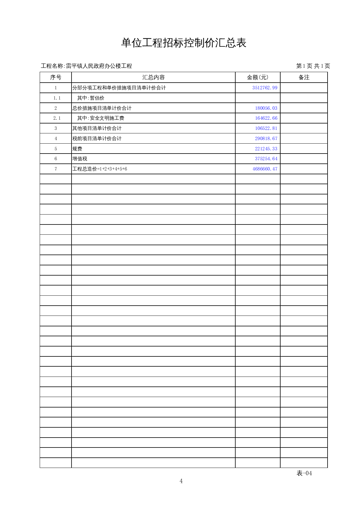 雷平镇人民政府办公楼工程施工图预算-19736字.docx 第8页