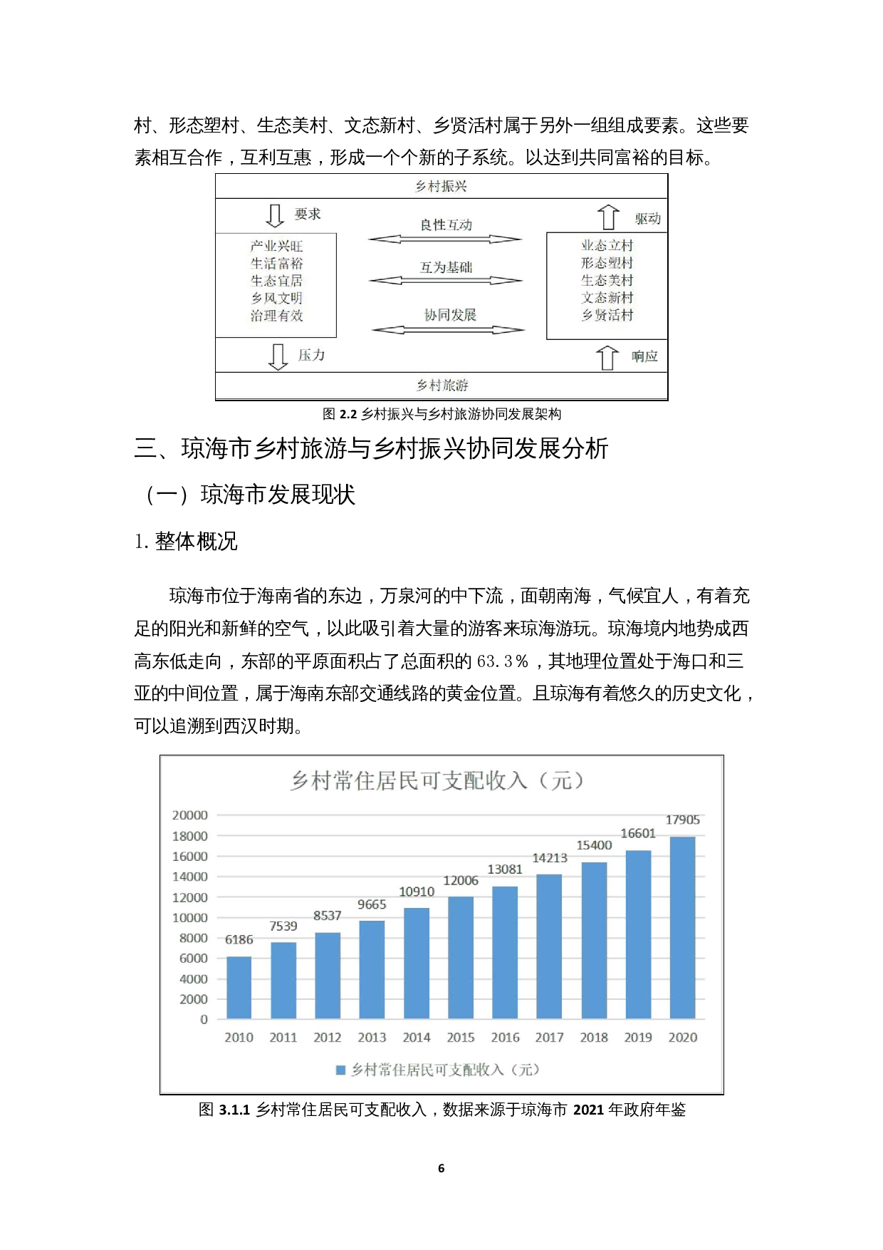 乡村振兴与乡村旅游的协同发展研究&mdash;&mdash;以海南琼海为例-12197字.docx 第10页