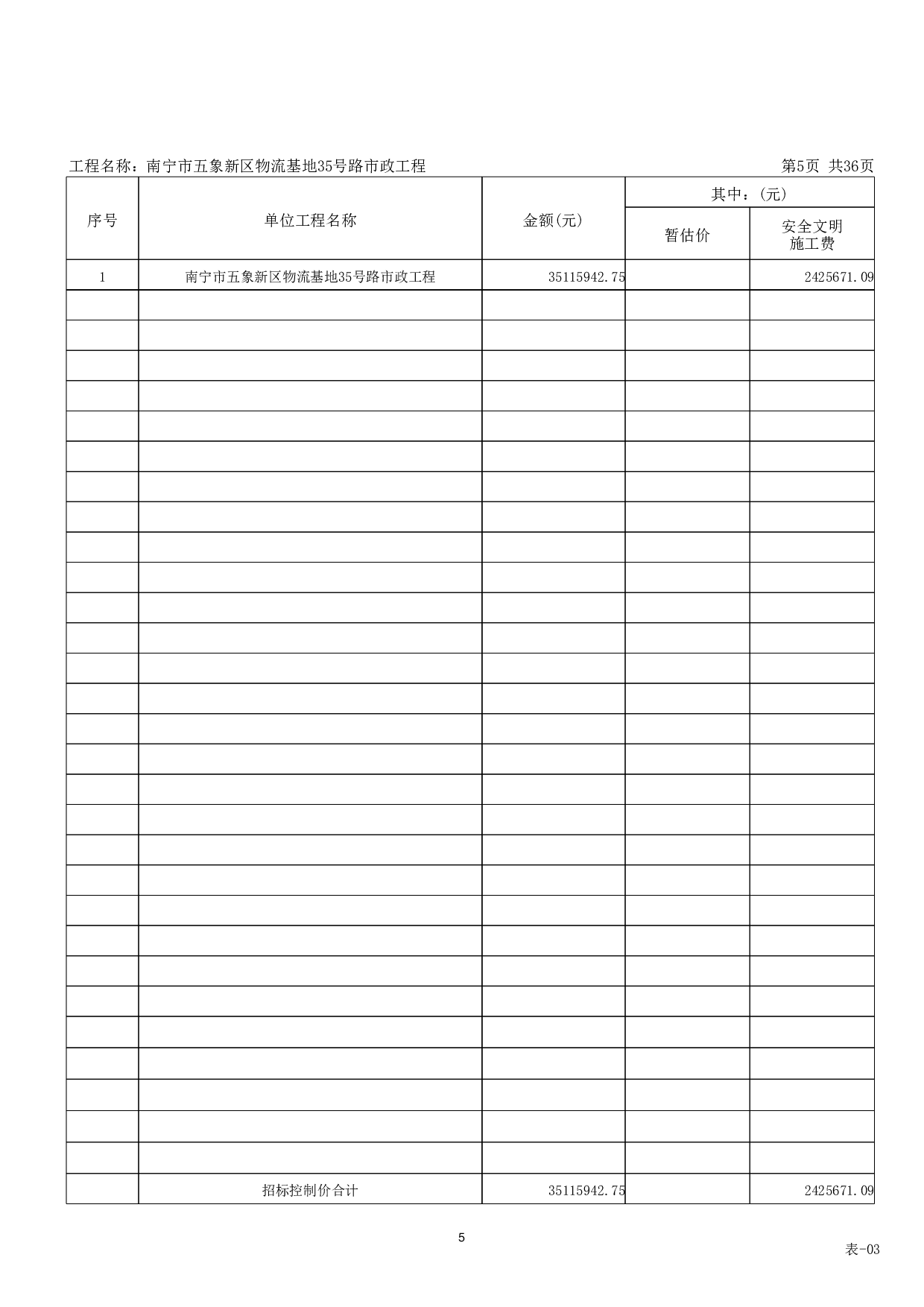 南宁市五象新区物流基地35号路市政工程施工图预算-11239字.pdf 第9页