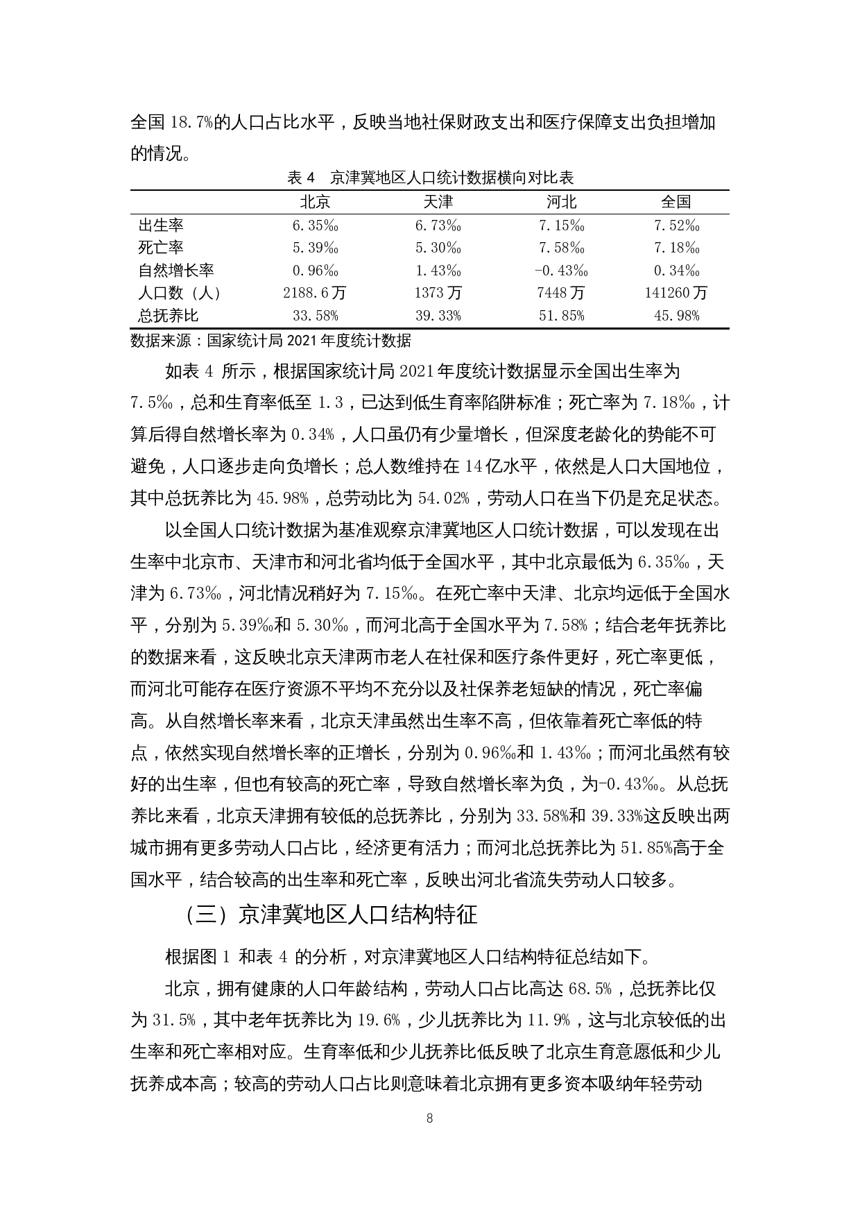 第七次人口普查下京津冀地区人口年龄结构研究-13620字.docx 第9页