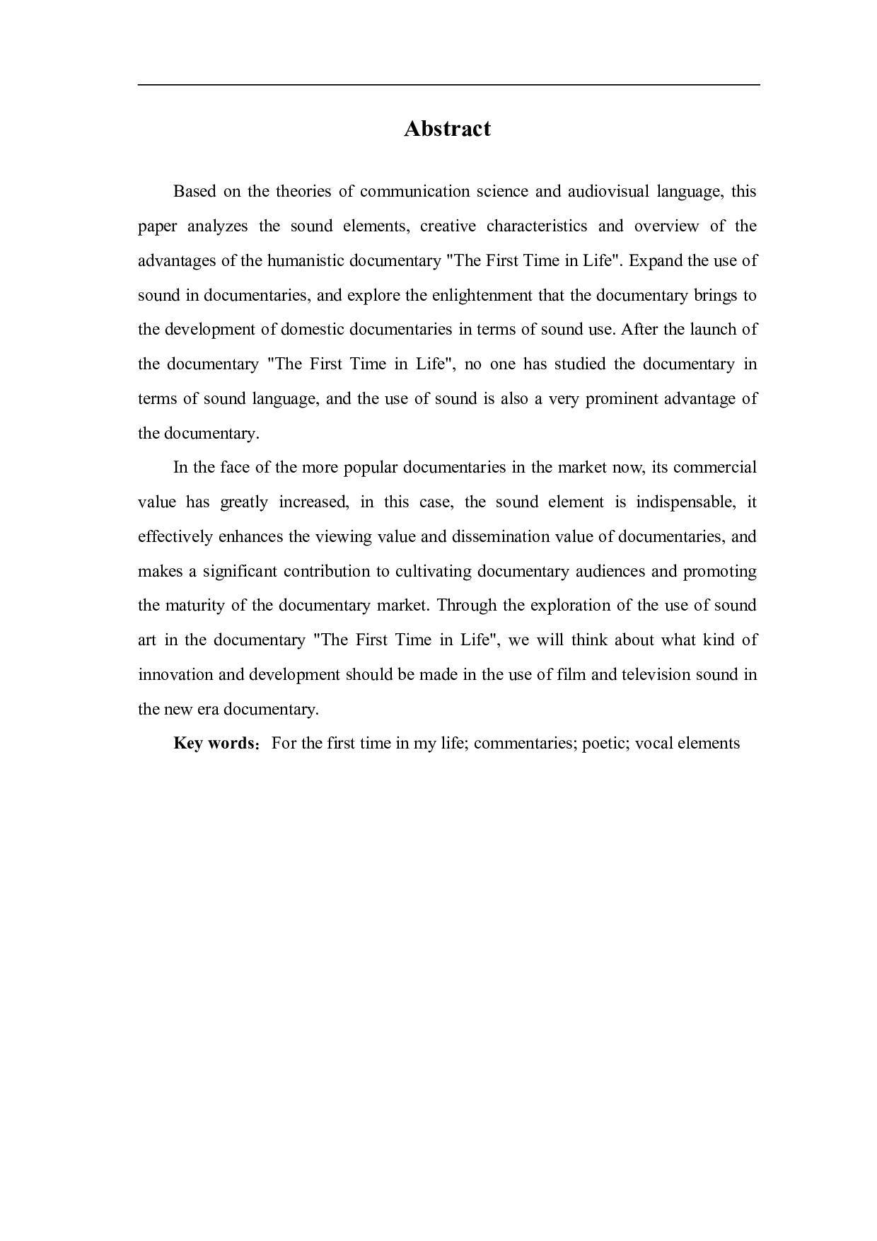 浅析《人生第一次》中声音元素的运用-11222字.pdf 第3页