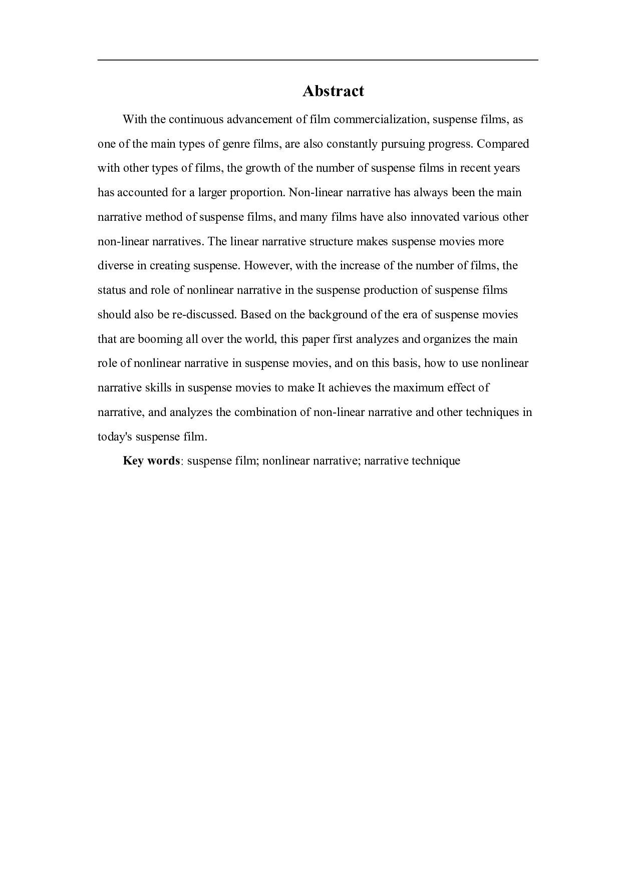 悬疑电影的非线性叙事研究-10503字.pdf 第3页
