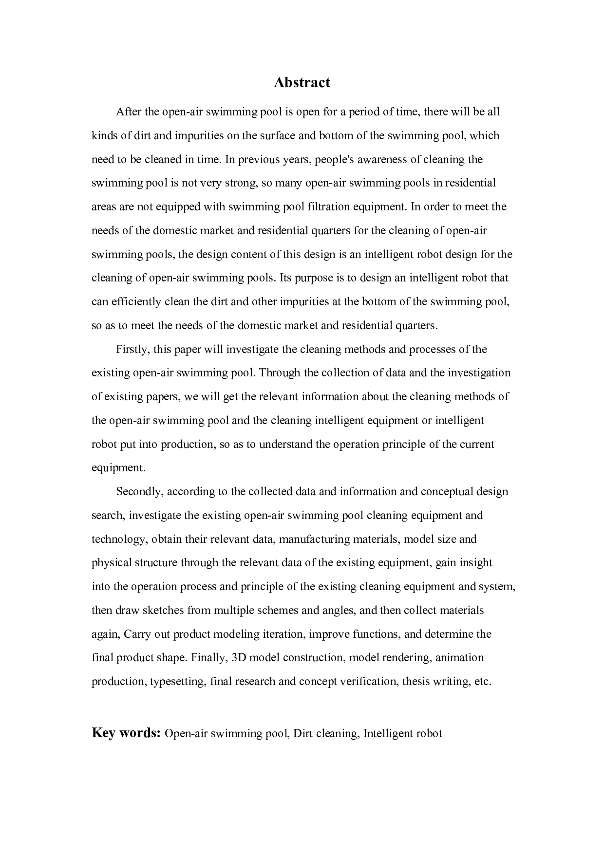 露天游泳池污垢清理机器人设计-10452字.pdf 第1页