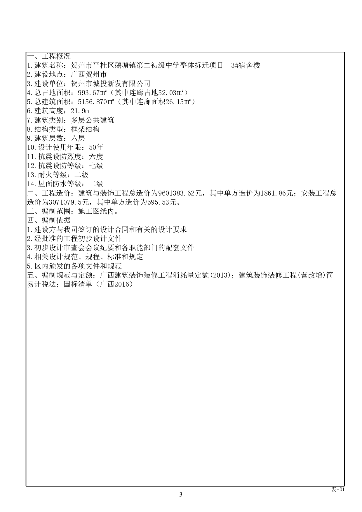 贺州市平桂区鹅塘镇第二初级中学整体拆迁项目3#宿舍楼施工图预算-75072字.pdf 第7页