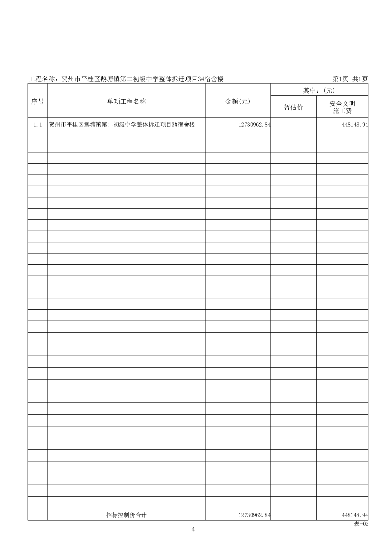 贺州市平桂区鹅塘镇第二初级中学整体拆迁项目3#宿舍楼施工图预算-75072字.pdf 第8页