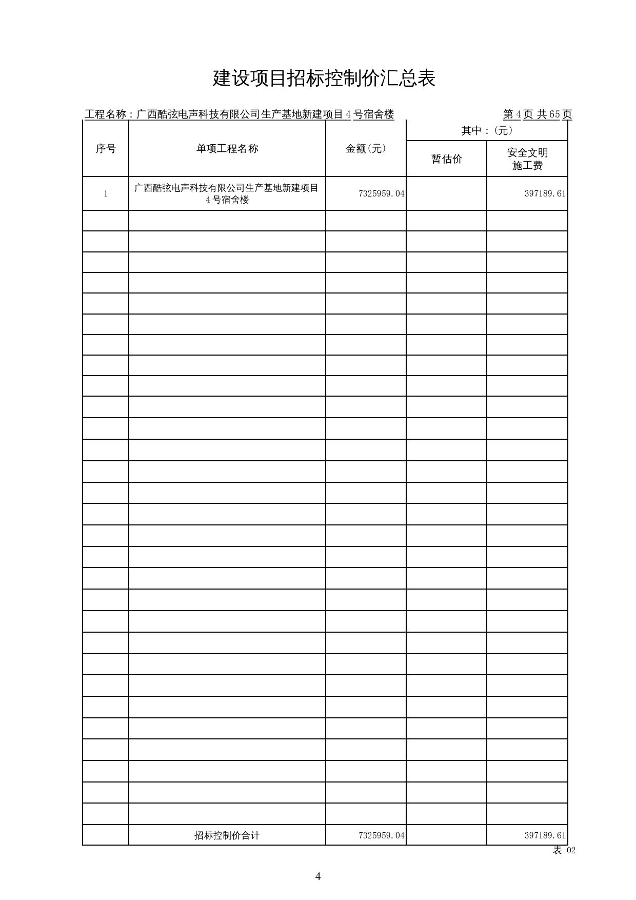广西酷弦电声科技有限公司生产基地新建项目 4号宿舍楼施工图预算-27581字.docx 第8页