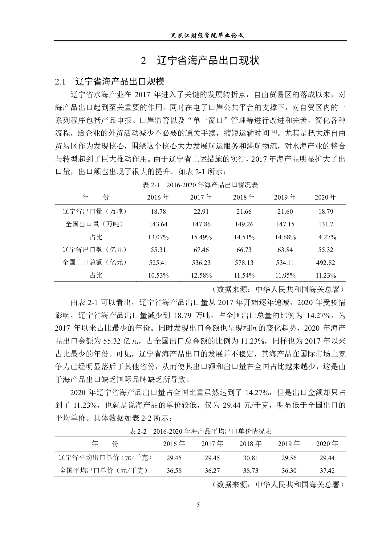 辽宁省海产品出口现状及对策分析-13423字.pdf 第8页