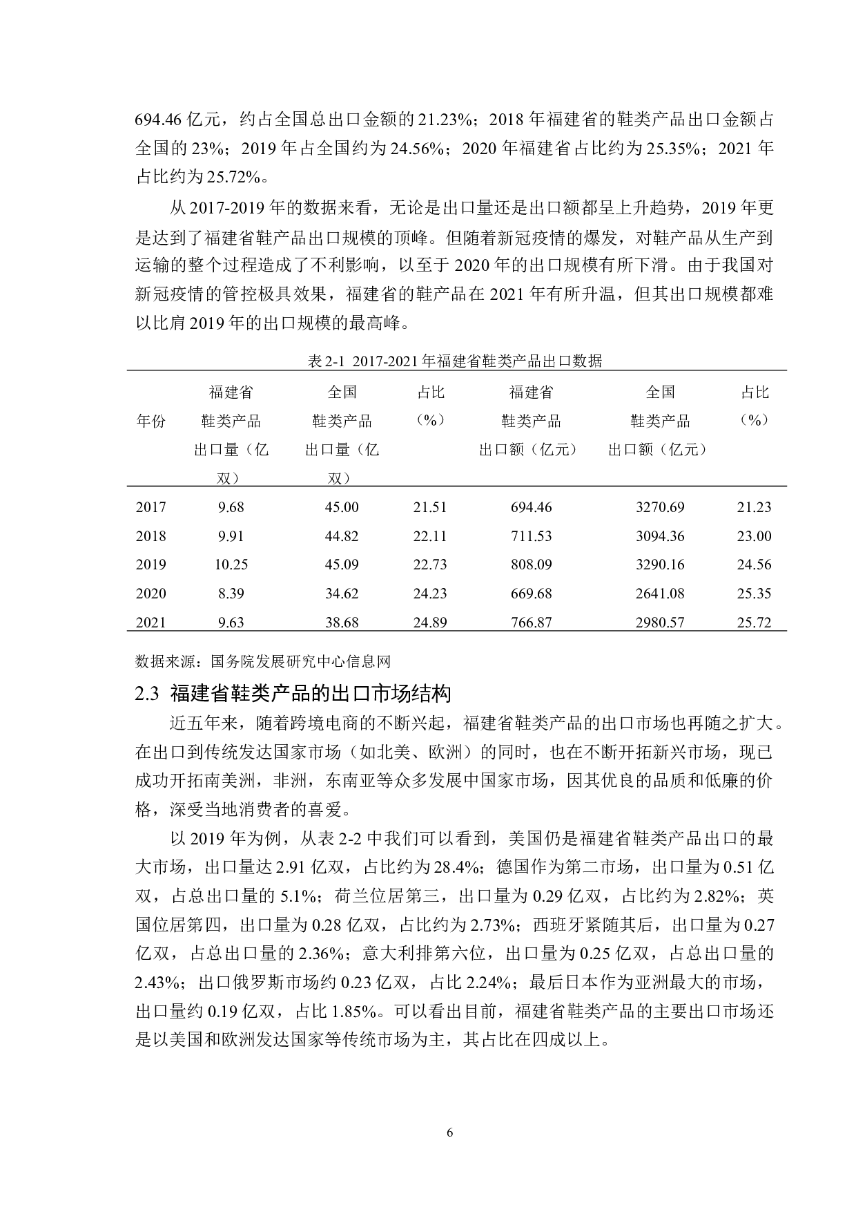 福建省鞋类产品出口现状及对策分析-12675字.docx 第9页