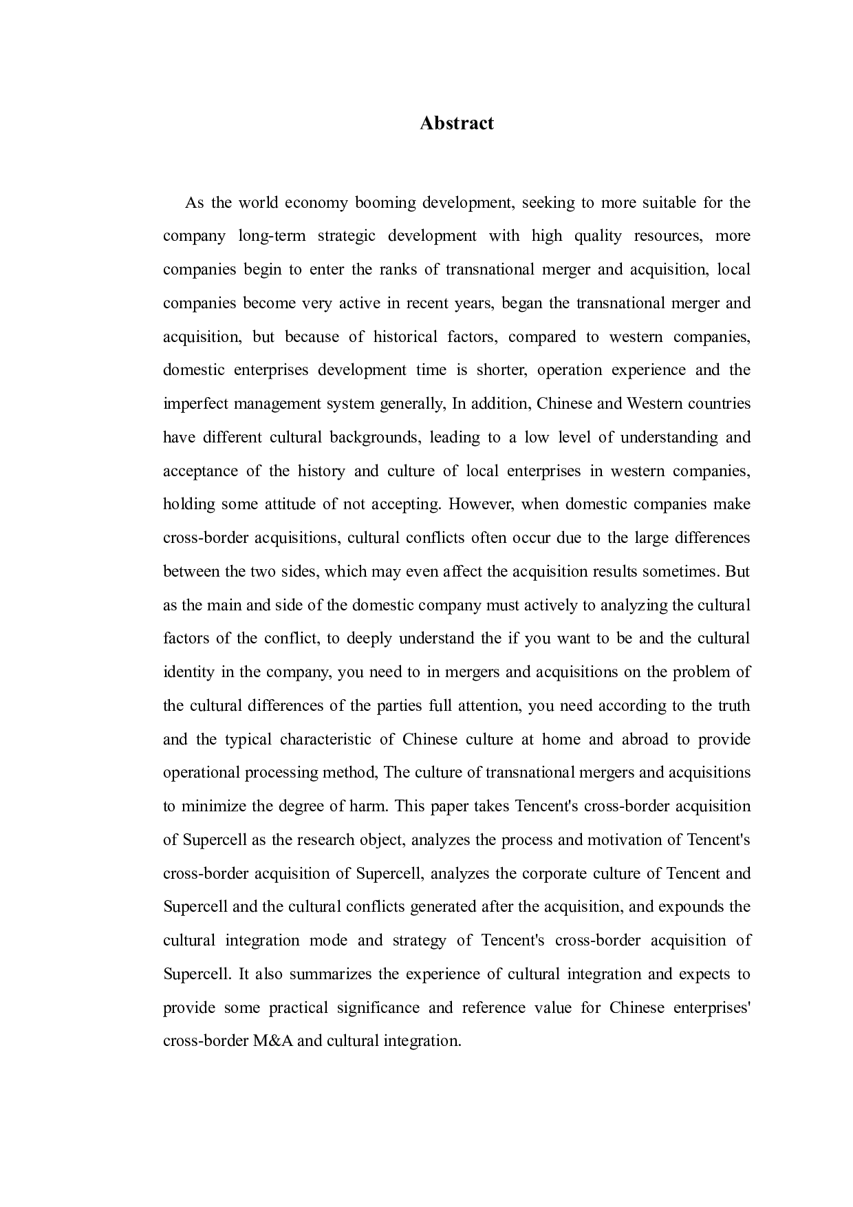 腾讯跨国并购Supercell的企业文化整合研究-22014字.doc 第2页