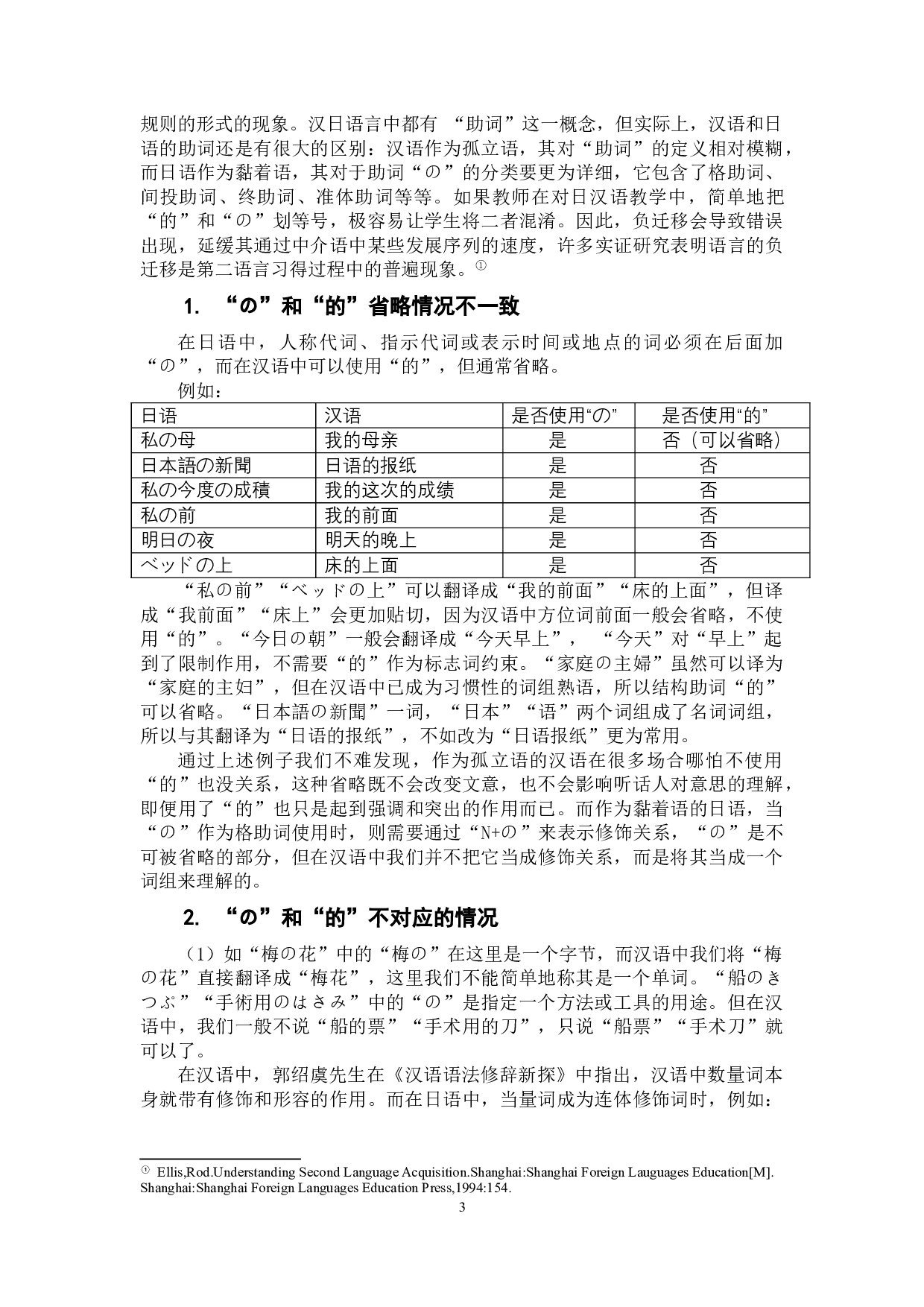 语言迁移对对日汉语教学的影响及启示&mdash;&mdash;以日语格助词&ldquo;の&rdquo;为例-5702字.doc 第6页