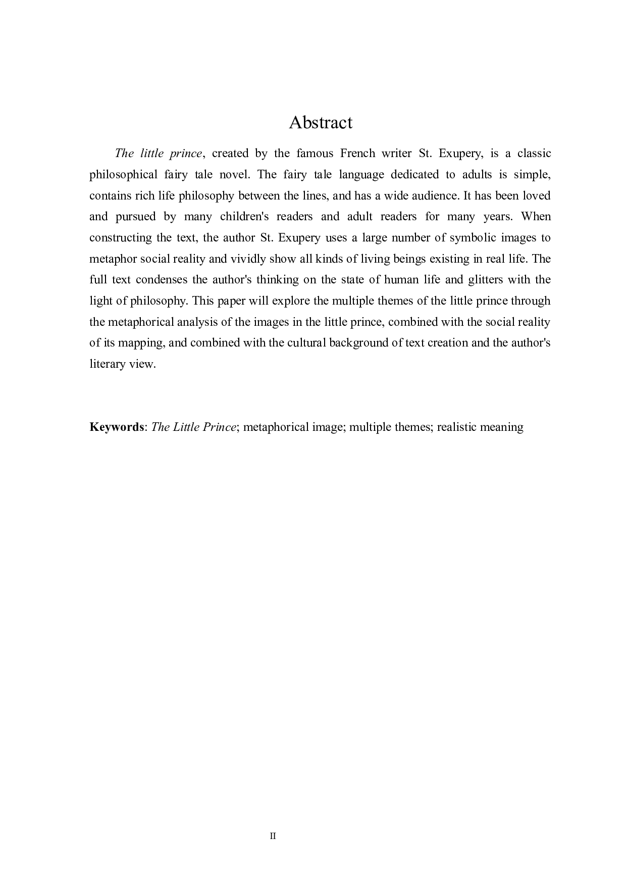 小王子的多重主题研究-26966字.docx 第2页