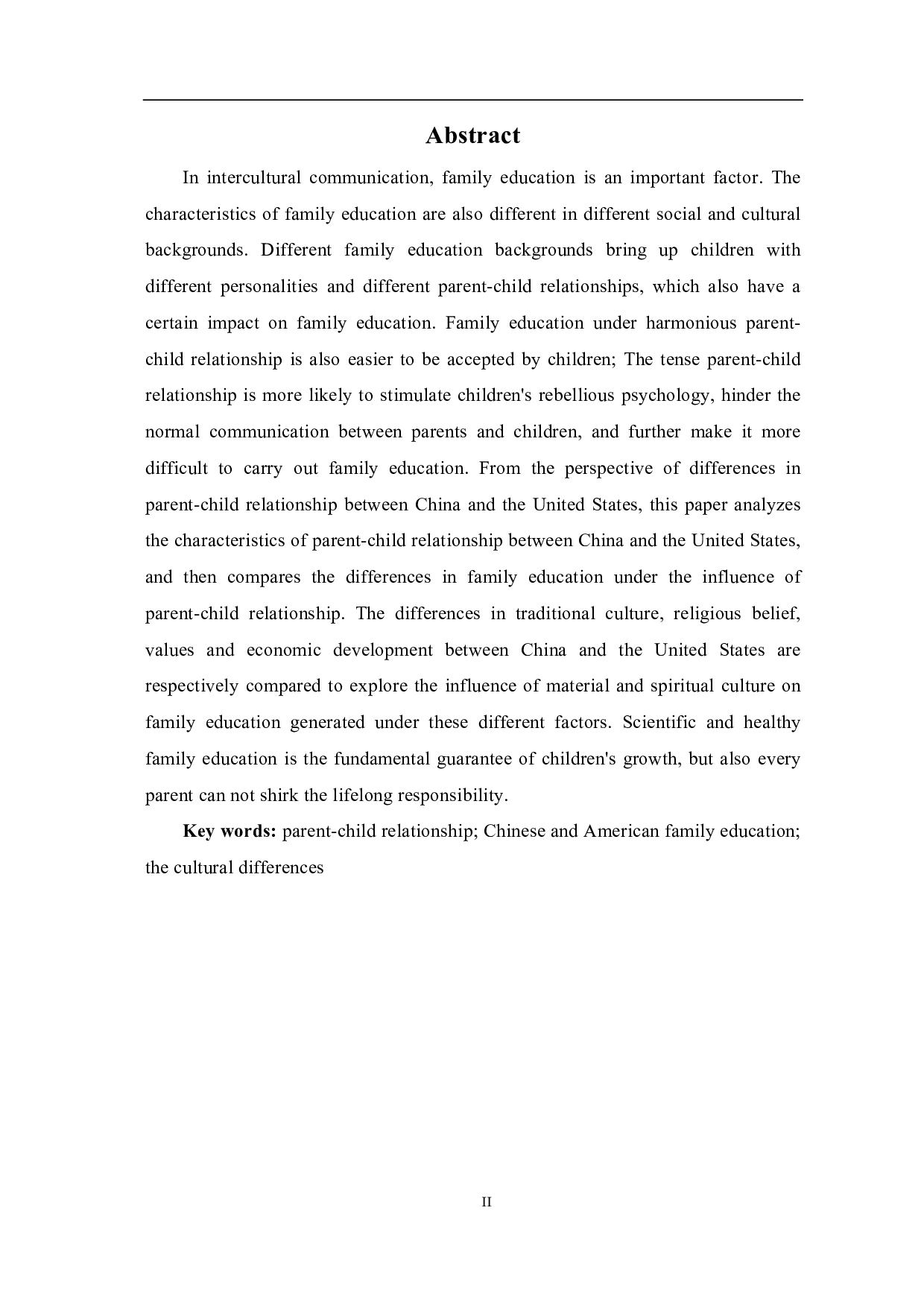 基于亲子关系分析中美家庭教育的差异-8999字.pdf 第1页