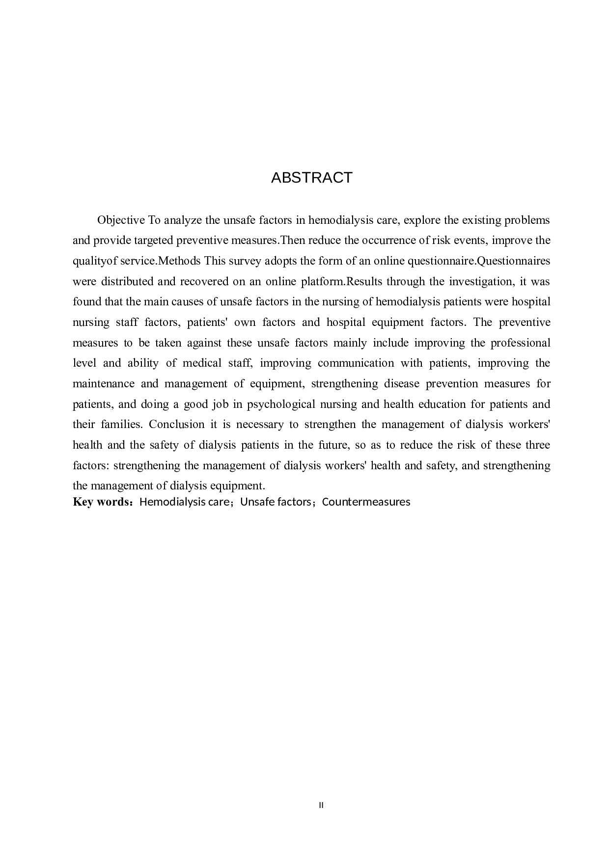 血液透析护理不安全因素调查及防范措施探讨-8378字.docx 第2页