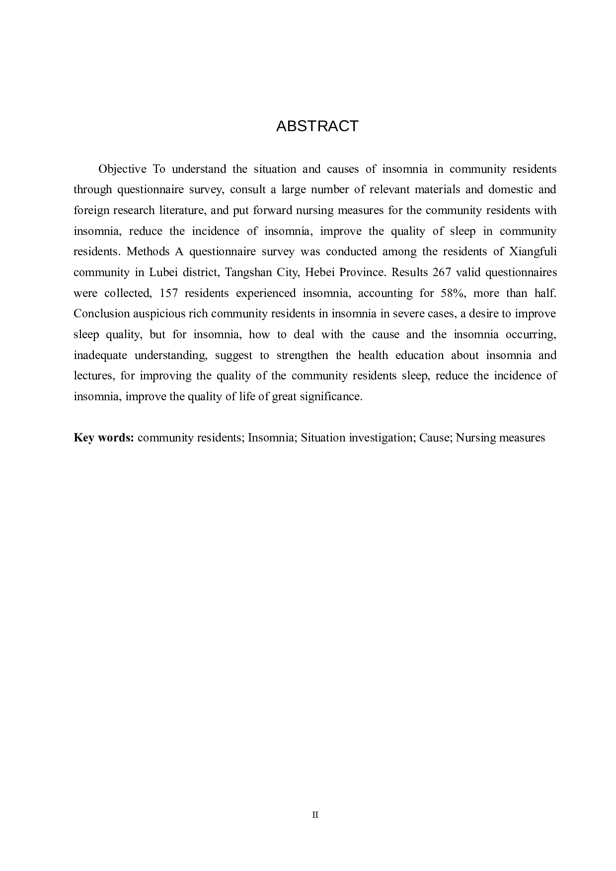 社区居民失眠情况调查及其原因分析&mdash;&mdash;以唐山市祥富里社区为例-8854字.doc 第2页
