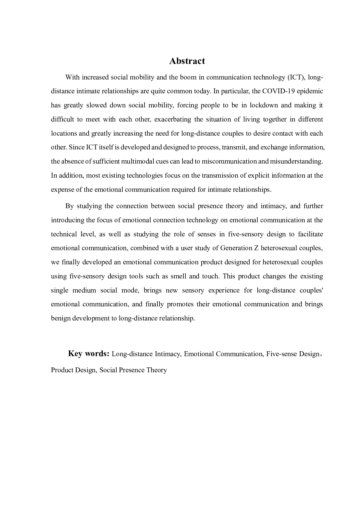 异地情侣情感交流产品体验设计-18084字.pdf 第2页