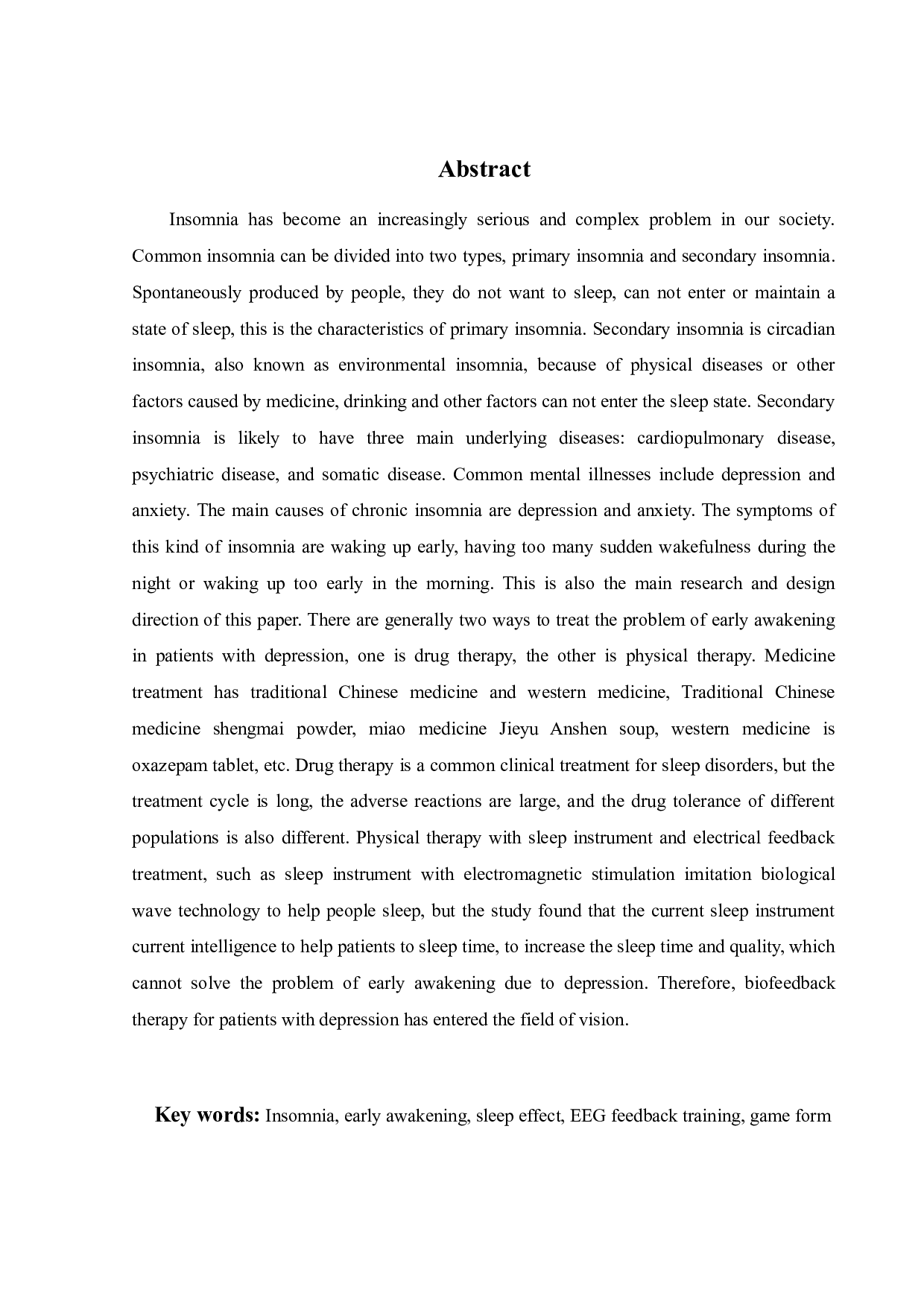 针对抑郁症患者早醒问题的睡眠设备设计-12239字.docx 第3页