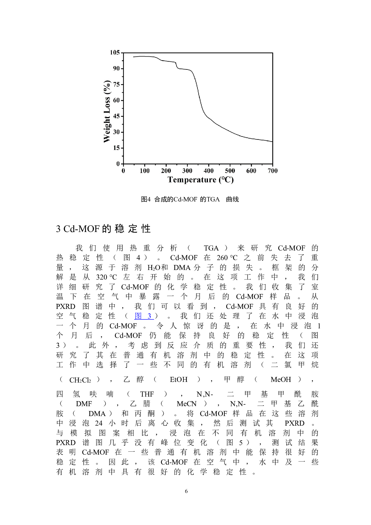 稳定的镉金属有机骨架材料的制备及铁离子荧光检测性能研究-4050字.doc 第7页