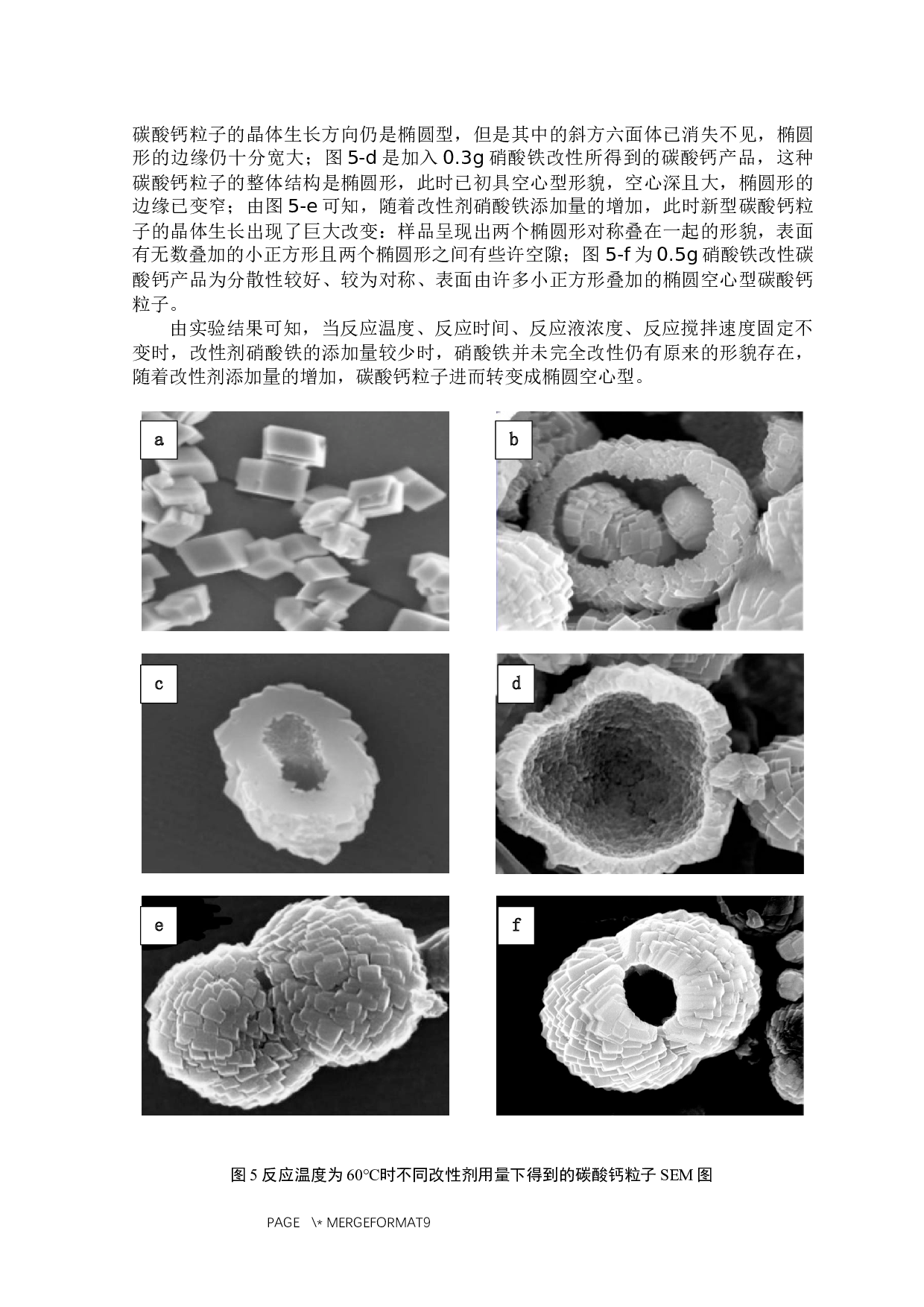 硝酸铁改性碳酸钙的制备及其晶体生长影响因素的探究-4618字.docx 第6页