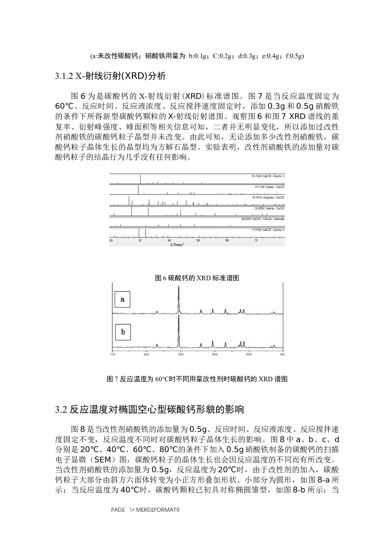 硝酸铁改性碳酸钙的制备及其晶体生长影响因素的探究-4618字.docx 第7页