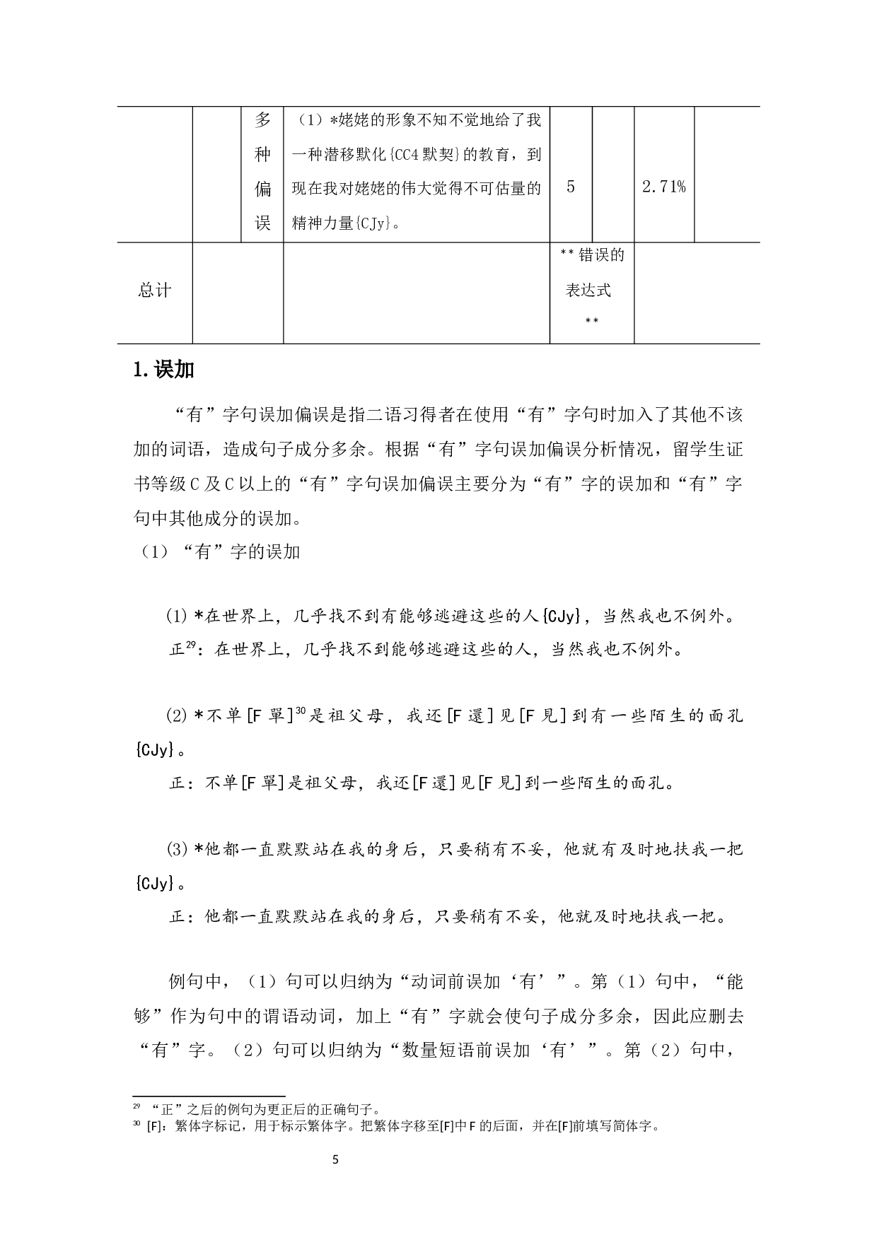 基于HSK动态语料库的&ldquo;有&rdquo;字句偏误分析-12323字.docx 第7页